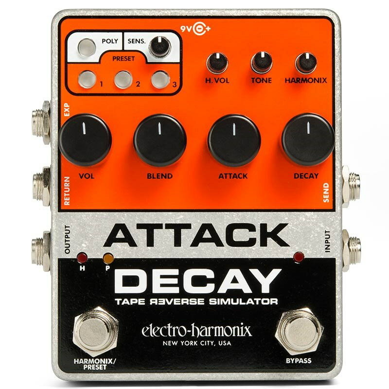 翌日配達 Electro Harmonix Attack Decay [Tape Reverse Simulater] アタックディケイ エレハモ