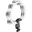 MEINL HEADLINER SERIES Mountable ABS TAMBOURINE - White [HTMT2WH]