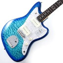 楽器種別：新品エレキギター/Fender Made in Japan 商品一覧＞＞エレキギター/Fender Made in Japan/Hybrid II Jazzmaster 商品一覧＞＞エレキギター【105，000円〜205，000円】 商品一覧＞＞当店のギターは、出荷前に専門スタッフが検品・調整しているので安心です！Fender Made in Japan 2024 Collection Hybrid II Jazzmaster QMT (Aquamarine/Rosewood)商品説明2024 Collection Hybrid II SeriesMade in Japan Hybrid IIは、ヴィンテージなルックスはそのままに、プレイヤーや音楽のジャンルを選ばないオールマイティーなモダンスペックを盛り込んだ、まさに「ハイブリッド」と呼ぶにふさわしいシリーズです。 リズム/リード問わず、どのギタリストやベーシストにもフィットする演奏性と楽器のトーンを兼ね備えた製品を、世界的にファンの多いMade in Japanで実現しました。Hybrid II Jazzmasterは、定評あるアルダーボディに新設計のHybrid II Custom Voiced Single Coilピックアップを装備し、ヴィンテージスタイルのフローティングトレモロを搭載。ヴィンテージロッキングチューナー、サテンフィニッシュのネック、Modern Cシェイプに9.5インチラジアスの指板とナロートールフレットがスムーズなプレイヤビリティを提供します。※画像はサンプルです。製品の特性上、杢目、色合は個体ごとに異なります。商品詳細Body Material: Alder with Quilt Maple TopBody Finish: Gloss UrethaneNeck: Maple， Modern CNeck Finish: Satin Urethane Finish on Back， Gloss Urethane Finish on FrontFingerboard: Maple or Rosewood， 9.5 (241 mm)Frets: 22， Narrow TallPosition Inlays: Black Dot (Maple)， White Dot (Rosewood)Nut (Material/Width): Bone， 1.650 (42 mm)Tuning Machines: Vintage-Style LockingScale Length: 25.5 (64.77 cm)Bridge: 6-Saddle Vintage-Style Adjustable with Floating Tremolo TailpiecePickups:Hybrid II Custom Voiced Single Coil Jazzmaster (Bridge)Hybrid II Custom Voiced Single Coil Jazzmaster (Neck)Pickup Switching: 3-Position Toggle:Position 1. Bridge PickupPosition 2. Bridge and Neck PickupsPosition 3. Neck PickupControls: Master Volume， Master ToneControl Knobs: Aged WhiteHardware Finish: Nickel/ChromeStrings: Nickel Plated Steel (.009-.042 Gauges)ギグバッグ付属イケベカテゴリ_ギター_エレキギター_Fender Made in Japan_Hybrid II Jazzmaster_新品 JAN:0885978057009 登録日:2024/04/01 エレキギター フェンダー ふぇんだー フェンダージャパン フェンジャパ フェンダーJ ジャズマスター ジャズマス