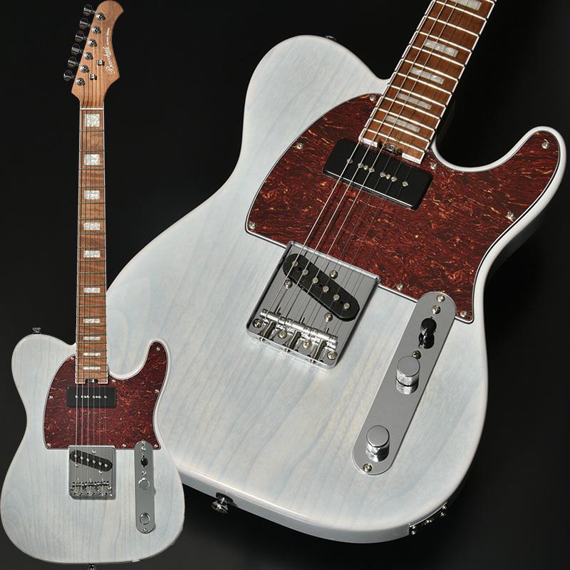 楽器種別：新品Bacchus/GLOBAL SERIES 商品一覧＞＞Bacchus/新品 商品一覧＞＞エレキギター【60，000円〜115，000円】 商品一覧＞＞TLタイプ/Bacchus 商品一覧＞＞当店のギターは、出荷前に専門スタッフが検品・調整しているので安心です！Bacchus Global Series TACTICS-ASH BPM (WBD)商品説明Bacchus Global Series◆ブロックポジションマーク×WBDカラーアッシュボディのTACTICSシリーズに新モデルが登場。アッシュ材の木目を生かしたWBD（ホワイトブロンドカラー）に、ベースとなるモデルからアレンジされたブロックポジションマークを採用しています。べっ甲柄ピックガードを装備し、指板にはセルバインディングを取り入れることで、よりゴージャスな仕様へとアップグレードされています。◆ROASTED MAPLE（RSM）シリーズローステッドメイプルとはメイプルを高温で加熱処理して材の中の水分や油分を揮発させることにより木材を経年変化した状態に人工的に近づけた材のことです。経年劣化が進んだ材は歪みやねじれが生じにくくなります。ネックに使用されるとその効果は安定性だけでなくサウンドにも及び、豊かな生鳴りと経年変化したビンテージのようなこなれたトーンを生み出します。一般的に高級機種などで用いられる材ですが、手に取りやすい価格帯に落とし込むことに成功しました。◆ローステッドメイプルネックネックにローステッドメイプルを採用することで、ハイエンドモデルの様な雰囲気を醸し出しています。ネックとしての剛性が高いためトラブルが少なく、また音の立ち上がりが良いカラッとしたビンテージギターのようなトーンを生み出します。◆エルボーコンター&ウエストコンターが施されたアッシュボディギターを構えた際に体に当たる、エルボー部分とバック部分にコンター加工を施しております。それにより構えた際に、体へのフィット感が良くストレス無く演奏することが可能です。アッシュ材をボディに使用することで、ローステッドメイプルネックと合わさり、アタック感とキレの良いサウンドを生み出しております。◆P-90タイプのフロントピックアップフロントピックアップには通常のシングルコイルより出力の高い、「P-90タイプ」のピックアップを搭載しております。その為、フロントピックアップでのサウンドが太くなっており、リアピックアップとのサウンドキャラクターが明確に分かれることで、より幅広いジャンルで活躍できるモデルとなっております。◆Graphtech TUSQナットナット部分には機能面でもサウンド面でも評価の高いGraphtech社製のTUSQナットを搭載。チューニングの安定性にも一役買っています。※画像はサンプルです。製品の特性上、杢目、色合いは個体ごとに異なります。商品詳細SpecificationBody: AshNeck: Roasted MapleFingerboard: Roasted MapleNut: Graphtech TUSQ XLBridge: Vintage Fixed TypeMachineheads: Rotomatic TypeFret: Nickel SilverPickup: Original P-90 + single coilControl: 1Vol，1Tone，3Way PU Selector SWScale: 648mm(25.5inch)Fingerboard Radius: 305RWidth at Nut: 42.0mmFinish: Polyurethane or PolyesterStrings: D’addario 010 - 046Accessories: ギグバッグ、保証書、レンチイケベカテゴリ_エレキギター_TLタイプ_Bacchus_GLOBAL SERIES_新品 SW_Bacchus_新品 JAN:4571470409052 登録日:2025/12/25 エレキギター バッカス