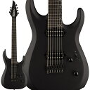 楽器種別：新品エレキギター/Jackson 商品一覧＞＞エレキギター【135，000円〜260，000円】 商品一覧＞＞当店のギターは、出荷前に専門スタッフが検品・調整しているので安心です！Jackson Pro Plus Series DK Modern MDK7 HT Satin Black商品説明高度な演奏技術に対応するプレミアム機能、多次元的なトーン、人間工学に基づいたデザインを備えたJackson Pro Plus Dinky MDK HT7は、今日のモダンプレイヤーに究極のハイパフォーマンス体験を提供します。26.5インチスケールを特徴とするこのモダンな7弦ハードテイルギターは、豊かなレゾナンスのバスウッドボディに、リバース3x4 AT-1マッチングヘッドとブラックハードウェアを装備し、比類ないトーンを誇ります。Dinkyボディには、堅牢なグラファイト補強ロッドを内蔵したボルトオンメイプル／ウォルナット／メイプルの3ピースネックが組み込まれています。12?16インチのコンパウンドラジアスバウンドエボニー指板は、24本のジャンボステンレスフレット、オフセットパーロイドドットインレイ、Graph Tech TUSQ XLナットを採用し、速く複雑な演奏に対応できるように設計されています。Luminlayサイドドットは、暗いステージでも容易にフレットポジションを視認することが可能です。Bare Knuckle Brute Forceピックアップは、パンチの効いたセラミックマグネットを搭載し、モダンロックやメタルトーンに最適なパワフルなヴォイシングが特徴です。このピックアップは、力強いミッドレンジ、タイトなローエンド、パワフルなハイエンドを絶妙なバランスで併せ持っています。5ウェイスイッチングが多彩なトーンを提供し、豊富なサウンドオプションを提供します。また、高精度のイントネーションとサスティンを実現するため、ボディにスタッガード配置されたサドルを装備しています。※画像はサンプルです。商品の特性上、木目や色合いは一本毎に異なり、お選び頂く事は出来ません。商品詳細NeckHEADSTOCK:Jackson AT-1 3x4 (3 Over/4 Under)HEADSTOCK BINDING:NoneNECK MATERIAL:3-Piece Maple/Walnut/MapleNECK FINISH:OiledNECK CONSTRUCTION:Bolt-On with Graphite ReinforcementFINGERBOARD RADIUS:15.75 (400 mm)FINGERBOARD MATERIAL:EbonyPOSITION INLAYS:Offset Pearloid DotSIDE DOTS:LuminlayNUMBER OF FRETS:24TRUSS ROD:Dual-Action with WheelTRUSS ROD NUT:Heel-Mounted Spoke Wheel AdjustmentSTRING NUT:Graph Tech TUSQ XLNUT WIDTH:1.875 (47.6 mm)NUT MATERIAL:Graph Tech TUSQ XLBodyBODY:BasswoodBODY FINISH:SatinBODY SHAPE:DinkyBODY MATERIAL:BasswoodHardwareBRIDGE:Jackson Single-String Guitar BridgePICKUP COVERS:BlackCONTROL KNOBS:Dome-StyleSWITCH TIP:BlackHARDWARE FINISH:BlackTUNING MACHINES:Jackson Sealed Die-Cast LockingSTRINGS:Nickel Plated Steel (.010-.059 Gauges)STRAP BUTTONS:LockingElectronicsBRIDGE PICKUP:Bare Knuckle Brute ForceNECK PICKUP:Bare Knuckle Brute ForcePICKUP CONFIGURATION:HHCONTROLS:Volume ToneSWITCHING:5-Position Blade: Position 1. Bridge Position 2. Bridge Outer Coil and Neck Inner Coil Position 3. Bridge and Neck Position 4. Bridge Inner Coil and Neck Outer Coil Position 5. Neckギグバッグ付属イケベカテゴリ_ギター_エレキギター_Jackson_新品 JAN:0717669561321 登録日:2023/08/02 エレキギター ジャクソン