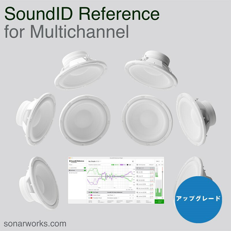 Sonarworks (アップグレード版)Upgrade from SoundID Reference for Speakers and Headphones to Multichannel(オンライン納品)(代引不可)