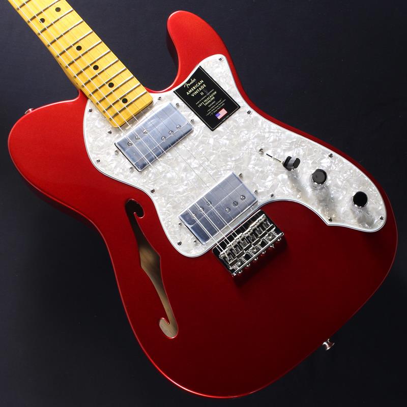 Fender USA American Vintage II 1972 Telecaster Thinline (Candy Apple Red/Maple) #V16857
