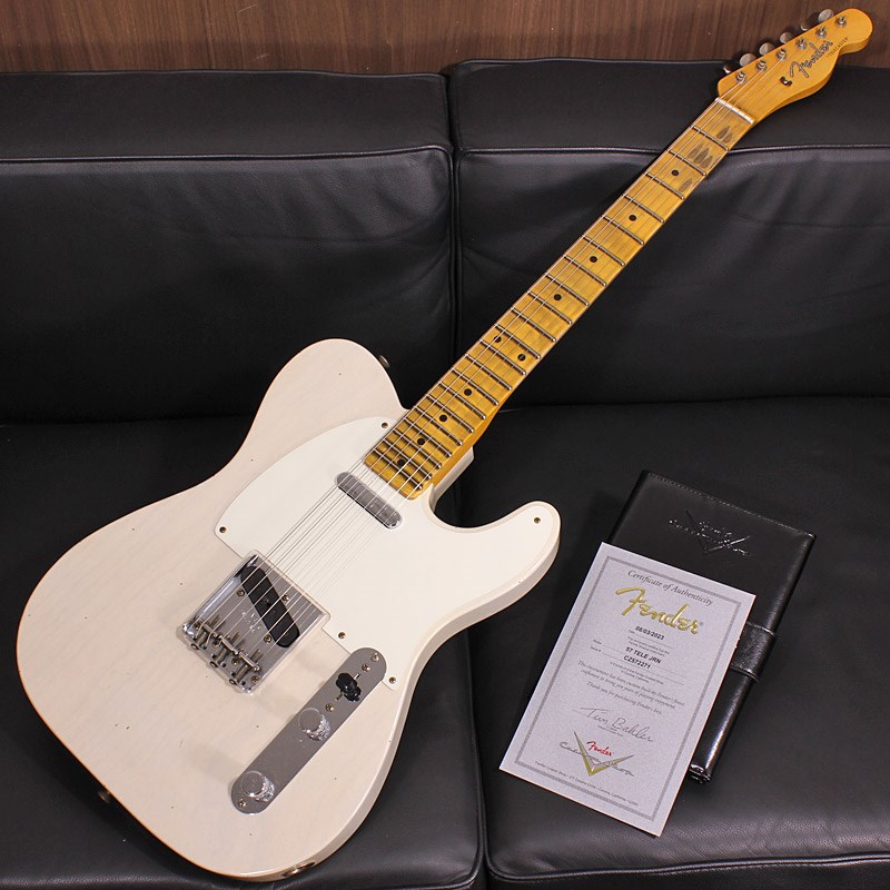 Fender Custom Shop 2023 Time Machine 1957 Telecaster Journeyman Relic Aged White Blonde SN. CZ572271