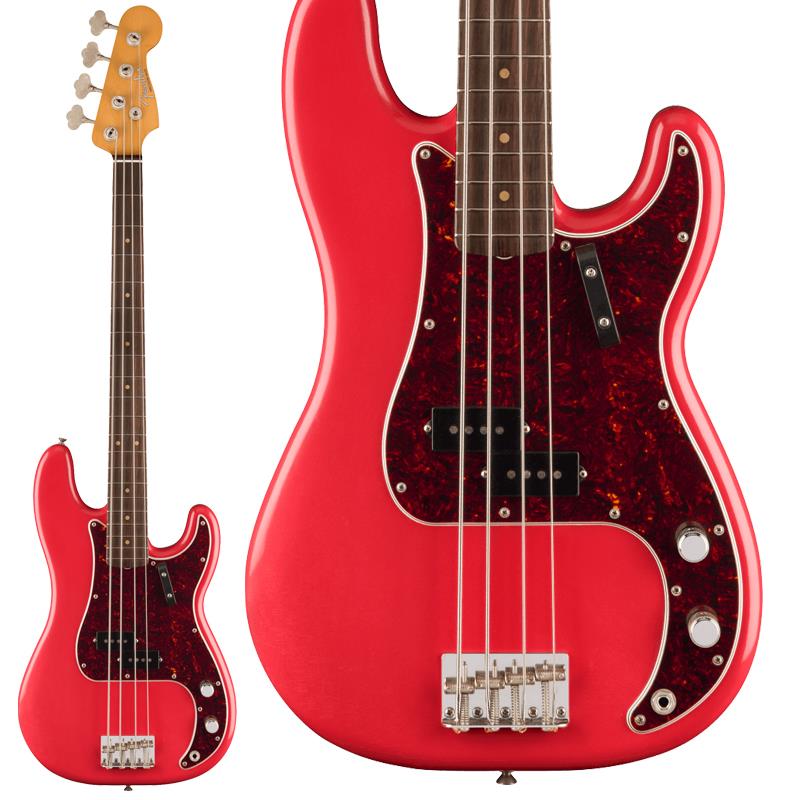 Fender MEX Limited Edition Vintera II Road Worn '60s Precision Bass (Fiesta Red ...