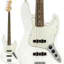 楽器種別：新品エレキベース/Fender MEX 商品一覧＞＞エレキベース/Fender MEX/Player 商品一覧＞＞エレキベース【65，000円〜125，000円】 商品一覧＞＞当店のベースは、出荷前に専門スタッフが検品・調整しているので安心です！Fender MEX Player Jazz Bass (Polar White/Pau Ferro)商品説明Fender Player Seriesデュアルシングルコイルピックアップを搭載し、スムーズなプレイを可能にするPlayer Jazz Bassは、クラシックで高尚なスタイルのベースです。正真正銘のフェンダーベーストーンを実現する印象的なベースギターで、パンチの効いたタイトでパワフルかつ重々しいサウンドを生み出します。引き締まったスムーズな弾き心地にマッチした唸るようなサウンドは、クリエイティヴなインスピレーションを与えてくれます。スタジオ内でもステージ上でも活躍してくれるPlayer Jazz Bassには、これまで実現できなかった考え得るすべてのものが凝縮されています。伝統を重んじながら革新的なスピリットを維持するPlayerシリーズに搭載され、唸るサウンドを生み出す2つのシングルコイルピックアップは、現代人の耳に合わせて音量をアップ。伝説的なフェンダーベースのトーンを実現しています。各ピックアップを調整するボリュームコントロールとマスタートーンコントロールは手に近い位置に配置され、パワフルなサウンド作りを容易にしています。モダンCシェイプのメイプルネックには、20本のミディアムジャンボフレットを打ち込んだ9.5インチラジアスのフィンガーボードが組み合わされ、さまざまなプレイスタイルに対応します。さらに、4サドルのブリッジは正確なイントネーションを実現し、プレイスタイルやテイストに合わせて簡単に調整できるようデザインされています。また、3層ピックガード、シンセティックボーンナット、ヴィンテージスタイルのディスクストリングツリー、オープンギアのチューニングマシン、Fの刻印が入った4ボルトのネックプレートが、本物のフェンダーを象徴しています。正真正銘のフェンダーサウンドとスタイル、フィーリングを備え、レベルアップに貢献してくれるベースを求めるなら、Player Jazz Bassが最適です。※画像はサンプルです。製品の特性上、杢目・色合いは1本1本異なります。商品詳細Series: PlayerBody:AlderBody Finish:Gloss PolyesterBody Shape:Jazz BassNeck Material:MapleNeck Finish:Satin Urethane Finish on Back， Gloss Urethane Finish on FrontNeck Shape:Modern CScale Length:34 (864 mm)Fingerboard:Maple or Pau FerroFingerboard Radius:9.5 (241 mm)Number of Frets:20Frets Size:Medium JumboString Nut:Synthetic BoneNut Width:1.5 (38.1 mm)Position Inlays:Black Dots or White DotsTruss Rods:StandardTruss Rod Wrench:3/16 Hex (Allen)Bridge Pickup:Player Series Alnico 5 Single-Coil Jazz BassMiddle Pickup:Player Series Alnico 5 Single-Coil Jazz BassControls:Volume 1. (Middle Pickup)， Volume 2. (Bridge Pickup)， Master Tone Pickup Configuration:SSBridge:4-Saddle StandardHardware Finish:Nickel/ChromeTuning Machines:Standard Open-GearPickguard:3-Ply ParchmentControl Knobs:Vintage Style Black Plastic Jazz BassStrings:Fender USA， NPS， (Gauges .045 - .105)Dimensions:4.70x15.10x49.50 INWeight:15.15 LBソフトケース付属イケベカテゴリ_ベース_エレキベース_Fender MEX_Player_新品 JAN:0885978926480 登録日:2020/12/21 エレキベース フェンダー ふぇんだー フェンダーメキシコ フェンダーMEX