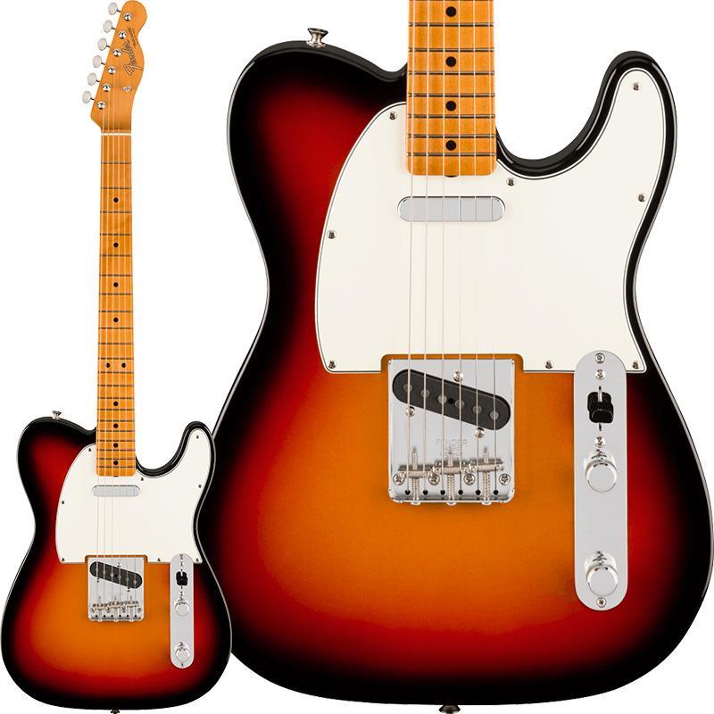 楽器種別：新品Fender MEX/Vintera 商品一覧＞＞Fender MEX/新品 商品一覧＞＞エレキギター【120，000円〜230，000円】 商品一覧＞＞TLタイプ/Fender MEX 商品一覧＞＞当店のギターは、出荷前に専門スタッフが検品・調整しているので安心です！Fender MEX Vintera III Mid '60s Telecaster (3-Color Sunburst/Maple)商品説明Vintera III SeriesVintera IIIシリーズは、50年代、60年代、70年代の象徴的なFenderギターのルックス、フィール、そしてトーンを忠実に再現した、細部までこだわったヴィンテージ復刻モデルをラインナップしています。Vintera III Mid '60s Telecasterは、アルダーまたはアッシュのボディにメイプルネック、そしてメイプルまたはローズウッド指板を組み合わせ、パンチとクリアな明瞭度を備えた、紛れもないフェンダーサウンドを生み出します。オーセンティックな60年代中期のCシェイプネックは、手に自然に馴染む、どこか懐かしい弾き心地を提供。7.25インチラジアス指板とヴィンテージトールフレットが、抜群の快適性と優れた演奏性を実現します。サウンドの要となるピックアップには、丁寧に作り込まれた60年代中期仕様のヴィンテージスタイルピックアップを2基搭載し、Fenderサウンドを確立したブライトでエッジの効いたトーンを余すことなく表現します。ヴィンテージスタイルのスチール製3スレデッドサドルブリッジは60年代らしいトゥワングトーンを生み出します。ヴィンテージスタイルの様々なディテールがクラシックな美しさをエンハンスし、当時に忠実なチューニングマシンが高いチューニング精度を実現します。Vintera IIIに注ぎ込められた細部のすべてがFenderの歴史を語り、本格的なヴィンテージスピリットと伝説的なサウンドを提供します。※画像はサンプルです。製品の特性上、杢目、色合いは個体ごとに異なります。商品詳細Series: Vintera IIIBody Material: Ash or AlderBody Finish: Gloss PolyesterNeck: Maple， Mid ‘60s CNeck Finish: Gloss UrethaneFingerboard: Round-Laminated Rosewood or Maple， 7.25 (184.1 mm)Frets: 21， Vintage TallPosition Inlays: Aged-White Pearloid or Black DotsNut (Material/Width): Bone， 1.650 (42 mm)Tuning Machines: Fender Vintage-StyleScale Length: 25.5 (648 mm)Bridge: 3-Saddle Vintage Style Tele with Threaded Steel SaddlesPickguard: 3-Ply ParchmentPickups:Vintage-Style Mid ‘60s Single-Coil Tele (Bridge)Vintage-Style Mid ‘60s Single-Coil Tele (Neck)Pickup Switching: 3-Position Blade:Position 1. Bridge PickupPosition 2. Bridge and Neck PickupsPosition 3. Neck PickupControls: Master Volume， Master ToneControl Knobs: Knurled Flat-TopHardware Finish: Nickel/ChromeStrings: Fender USA 250L Nickel Plated Steel (.009-.042 Gauges)， PN 0730250403Case/Gig Bag: Included: Deluxe Gig Bagイケベカテゴリ_エレキギター_TLタイプ_Fender MEX_Vintera_新品 SW_Fender MEX_新品 JAN:0885978993796 登録日:2026/04/16 エレキギター フェンダー ふぇんだー フェンダーMEX フェンダーメキシコ ビンテラ ヴィンテラ