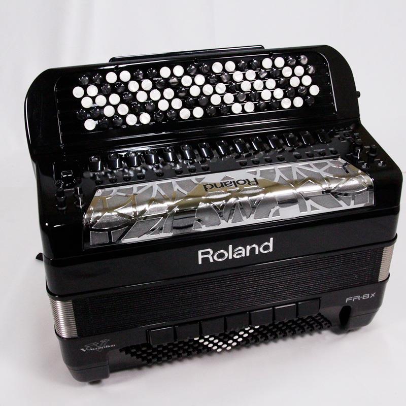 Accordion - Roland 【夏先取り大特価セール】FR-8XB BK (1台限定・展示クリアランス超特価！) ローランド ボタン式 Vアコーディオン 92 ボタン 120ベース 電子 クロマチックアコーディオン 大型 ブラック