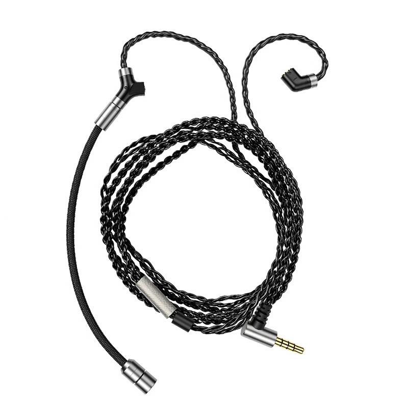 qdc DEBUT-CG Mic Cable Black (ブラック)(1.5m)(キューディーシー)(交換用IEMケー...