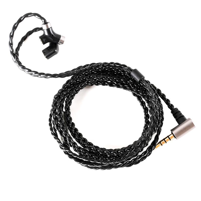 qdc DEBUT-CG Mic Cable Black (ブラック)(1.5m)(キューディーシー)(交換用IEMケー...