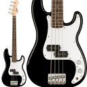 楽器種別：新品エレキベース/Squier by Fender 商品一覧＞＞エレキベース【20，000円〜45，000円】 商品一覧＞＞当店のベースは、出荷前に専門スタッフが検品・調整しているので安心です！Squier by Fender MINI PRECISION BASS (BLK)商品説明スクワイアーからミニプレベが登場！Squier Mini Precision BassはフェンダーPrecision Bassのクラシカルなスタイリングとトーンをコンパクトサイズにした楽器を求めているプレイヤーにとって最適なチョイスです。薄く軽量なボディとショートスケールCシェイプネックのコンビネーションは快適な演奏性を実現し、Squierスプリットシングルコイルピックアップは多彩なサウンドメイキングを可能にします。ハードテイルブリッジは安定したチューニングを提供します。※画像はサンプルです。製品の特性上、杢目・色合いは1本1本異なります。商品詳細ボディ：Poplarボディフィニッシュ：Gloss Polyurethaneボディシェイプ：Mini Precision Bassネック：Mapleネックフィニッシュ：Satin Urethaneネックシェイプ：C Shapeスケール：28.6 (726 mm)フィンガーボード：Indian Laurelフィンガーボードラジアス：9.5 (241 mm)フレット：数20Frets Size：Narrow Tallナット：Synthetic Boneナット幅：1.5 (38.1 mm)ポジションインレイ：Pearloid Dotトラスロッド：Head Adjustネックピックアップ：Split Single-Coil Precision Bassコントロール：Volume， Toneピックアップスイッチ：Noneピックアップコンフィギュレーション：Split Single Coilブリッジ：4-Saddle Vintage-Styleハードウェアフィニッシュ：Chromeチューニングマシーン：Die-Cast Sealedピックガード：1-Ply Whiteコントロールノブ：Knurled Flat-Topソフトケース付属イケベカテゴリ_ベース_エレキベース_Squier by Fender_新品 JAN:0885978378401 登録日:2021/02/22 エレキベース スクワイアー スクワイヤー スクワイア スクワイヤー フェンダー