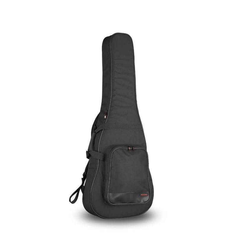 楽器種別：新品ACCESS(CASE)/新品 商品一覧＞＞楽器アクセサリ【5，000円〜20，000円】 商品一覧＞＞ケース/エレキギター用ケース/ACCESS(CASE) 商品一覧＞＞品揃え豊富な当店なら弦、パーツ、ケーブルなどのアクセサリーがまとめて揃います！ACCESS(CASE) Stage1 Series Bag for 335-Series Guitars [AB1ES1] （セミホロウボディギター用）商品説明Stage1 Series -スタンダードドライン-とにかく軽量！長年にわたるギターケース製作で培ったノウハウを余すところなく盛り込んだ定番シリーズ。・20mmと5mmの2種類の異なる素材を組み合わせた高密度フォームは、外部からの衝撃吸収、断熱性に優れ、湿気から楽器を守ります。・600デニールの生地を採用した外装は、堅牢で耐久性に優れています。・ケースの内側は楽器のパーツが触れる部分に補強を施し磨耗を防ぎます。・持ち運び用のハンドルと、調節可能なクッション入りのショルダーストラップを装備。・バッグを立てたままでも移動がし易いハンドルを背面に装備。・アクセサリーの収納に便利なポケット付き。■セミホロウボディギター用■重量：約1.5kg■サイズ（内寸）全長：1086mmボディ上部：305mmボディ下部：413mm深さ：89mm※内寸値は多少の誤差がある場合があります。予めご了承下さい。〜ACCESS (アクセス) とは〜米国の楽器用ケース専門ブランド。保護機能と耐久性を重視したコンセプトは、多くのプロフェッショナルからも高く評価されており，YAMAHAを始め、数々の有名ギターメーカーのケース制作に携わった経験から生まれたブランドです。イケベカテゴリ_楽器アクセサリ_ケース_エレキギター用ケース_ACCESS(CASE)_新品 SW_ACCESS(CASE)_新品 JAN:0813985001128 登録日:2024/09/18 ギターケース
