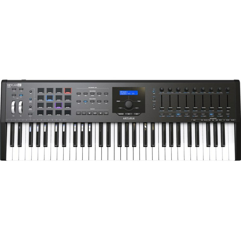 あす楽 Arturia 【デジタル楽器特価祭り】 KEYLAB 61 MKII Black【61鍵盤】