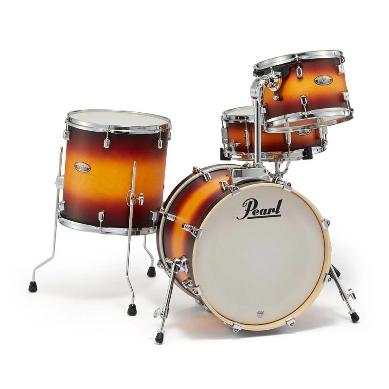 楽器種別：新品ドラムセット/Pearl 商品一覧＞＞ドラムセット【55，000円〜110，000円】 商品一覧＞＞安心してお買い物頂けるよう、スネアもシンバルも丁寧梱包でお届けします！Pearl DMP984P/C #225 [Decade Maple Bop Club Kit / Classic Satin Amburst] 【お取り寄せ品】商品説明【A Drum Kit 10 Years in The Making.】Decade Maple Bop Club Kitドラムでは最もポピュラーな素材といわれるメイプル材を100%採用しながら驚異的なプライスを実現した Decade Maple は、ジャンルレスかつプレイヤーを選ばないユーティリティモデル。現在の流行でもある薄めの6プライ（5.4mm）シェルを採用することで、たっぷりとした低音が得られる。Bop Club Kit はストリートや小さなバーなどで本領を発揮する、タムホルダー付の小口径ドラム・シェルパック。コンパクトキットとしては大きめながら、本格的なドラムサウンドが得られるとして近年需要を高めており、ジュニア用キットとしても絶妙なサイズ構成。アディショナルとして、サイズ違いのタムタム（w/タムホルダー）をマウントすることができるタムホルダーベースをバスドラムに装備。＜主な特徴＞●Opti-Loc Tom Mount Systemフラッグシップモデルに採用している Optimount を継承したシステム。タムタムが揺れ過ぎずに適度なサスティーンが得られる為、演奏中のストレスを感じることなく気持ちよくプレイできる。＜セット内容＞バスドラム：18×14タムタム：12×8フロアタム：14×14スネアドラム：14×5.5タムホルダー：TH-900I/C＜スペック＞シェル：等厚6プライ（5.4mm）メイプル・シェルラグ：ディケイド・ラグ（NDL）タムマウントシステム：オプティロック・タムマウントシステム（OPL）タムタム＆フロアタムフープ：1.6mm スチールフープ（RH）タムタム＆フロアタムヘッド：レモ UT コーテッド（A）ヘッド（打面）/ レモ UC クリアー（D）ヘッド（裏面）バスドラムフープ：メイプル・ウッドフープ バスドラムヘッド：レモ UT コーテッド（A）ヘッド（打面）/ レモ UC パワーストローク3 コーテッド・ヘッド（フロント）バスドラムマフラー（ミュート / BDM-M）＜カラー＞#225 Classic Satin Amburst※こちらはメーカーからのお取り寄せ商品となります。在庫状況によってお届けまでにお時間を頂戴する場合がございます。納期につきましてはお気軽にお問い合わせくださいませ。※画像のスネアスタンドは付属しません。※Bop Club Kit のドラムヘッド打面は、全てレモ・UT コーテッド（A）となります。よって同シリーズ（DMP）で追加タム等ご購入の場合、打面用のドラムヘッドが異なりますのでご了承ください。（交換推奨ヘッド：REMO コーテッドアンバサダー）イケベカテゴリ_ドラム_ドラムセット_Pearl_新品 JAN:4549312064080 登録日:2017/11/16 ドラムセット ドラムキット パール