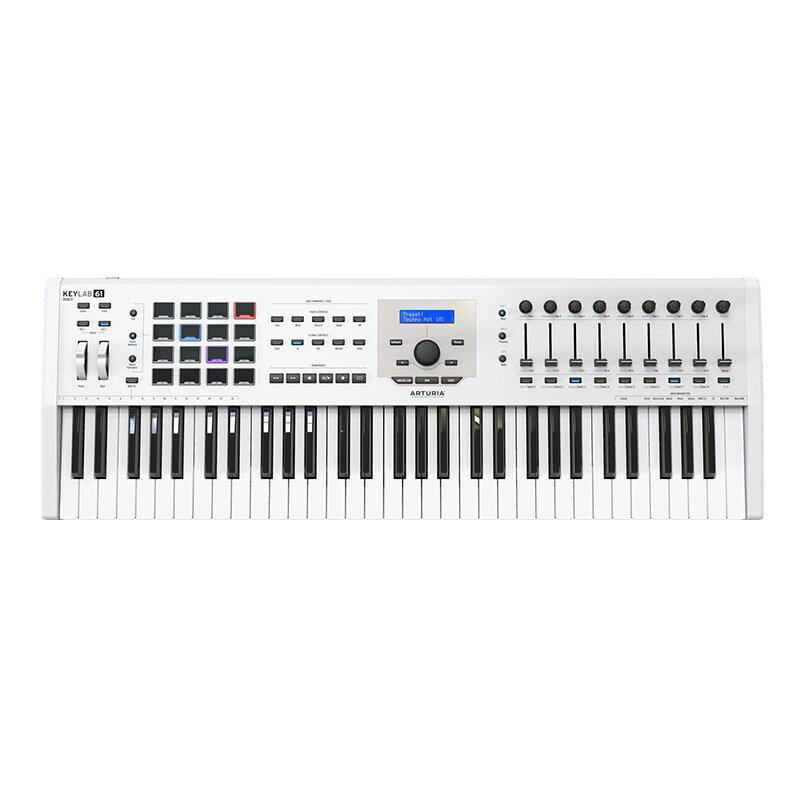 あす楽 Arturia 【デジタル楽器特価祭り】 KEYLAB 61 MKII White【61鍵盤】