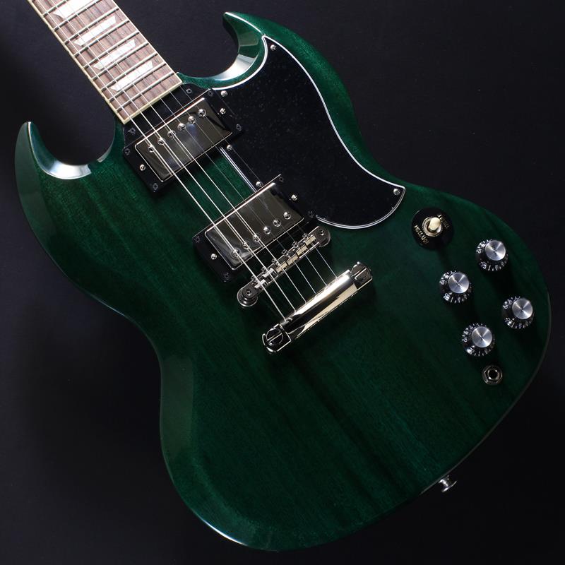 楽器種別：アウトレットGibson/SG Models 商品一覧＞＞Gibson/アウトレット 商品一覧＞＞エレキギター【140，000円〜265，000円】 商品一覧＞＞SGタイプ/Gibson 商品一覧＞＞当店のギターは、出荷前に専門スタッフが検品・調整しているので安心です！Gibson SG Standard ‘61 Stop Bar (Translucent Teal) #222050216【B級特価】商品説明B級アウトレットスペシャルプライス！SG Standard‘61 Custom Color SeriesSG スタンダード '61は、世代や音楽のジャンルを超えてサウンドを創造し、演奏され、愛され続けるクラシックなデザインに回帰しています。そして今、注目のカスタム・カラーで登場します。1961年、レスポール・モデルは生産を休止し、全く新しいデザインは、今日SGまたは ソリッド・ギター として知られるモデルへと進化しました。ギブソン SG スタンダード '61は、スリムテーパー・マホガニー・ネックとバウンド・ローズウッド指板を特徴とするオリジナルのスタイルを踏襲しています。マホガニー・ボディは、深く彫り込まれたボディ・スカーフ、5プライのティアドロップ・ピックガード、22フレットのネック・ジョイントが特徴です。ニッケル・メッキのハードウェアには、クラシックなスタイルのTune-O-Maticブリッジとキーストーン・チューナーを搭載。ピックアップには60s Burstbuckerハムバッカーを搭載し、パワーとトップエンドが融合したクラシックなトーンを実現。コントロールにはオーディオ・テーパー・ポテンショメーターとOrangeDropコンデンサーを採用。※本商品はB級特価品となります為、細かな擦り傷や、パーツのくすみが散見します。※掲載画像以外の外観瑕疵部分がある場合がございます。※保証に関しましてはプレイアビリティに関する点のみとなり、通常とは異なるアウトレット保証となります。約3.12kgハードケース付属商品詳細BodyBody Style:SGBody Shape:SGBody Material:MahoganyBinding:Single Ply Cream FretboardBody Finish:Gloss Nitrocellulose LacquerNeckProfile:SlimTaperScale Length:628.65 mm / 24.75 inFingerboard Material:Indian RosewoodFingerboard Radius:304.8 mm / 12 inFret Count:22Frets:Medium JumboNut Material:Graph TechNut Width:43.05 mm / 1.694 inEnd Of Board Width:57.4 mm / 2.259 inInlays:Acrylic TrapezoidJoint:Glued In Set NeckHardwareFinish:NickelBridge:ABR-1 Tune-O-MaticTailpiece:Aluminum Stop BarTuning Machines:Vintage Deluxe with Keystone ButtonsPickguard:Black 5-plyTruss Rod:AdjustableControl Knobs:Black Top Hat with Silver ReflectorSwitch Tip:CreamSwitch washer:BlackElectronicsNeck Pickup:60s BurstbuckerBridge Pickup:60s BurstbuckerControls:2 Volume 2 Tone Hand-wired with Orange Drop CapacitorsPickup Selector:3-way ToggleOutput Jack:1/4イケベカテゴリ_エレキギター_SGタイプ_Gibson_SG Models_アウトレット SW_Gibson_アウトレット JAN:2500010856485 登録日:2026/03/24 エレキギター ギブソン エスジー
