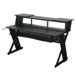 Ikebe Original 【GWゴールドラッシュセール】Canvas Desk (STR-335) Black 【期間・台数限定特別プライス！】(お届け先：北海道/九州/※沖縄・離島は別途お見積り)※代引き不可