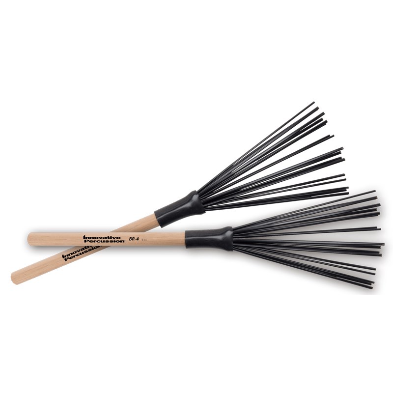 楽器種別：新品Innovative Percussion/新品 商品一覧＞＞ドラム【〜10，000円】 商品一覧＞＞スティック/Innovative Percussion 商品一覧＞＞安心してお買い物頂けるよう、スネアもシンバルも丁寧梱包でお届けします！Innovative Percussion BR-4 [Fixed Wood Handle Synthetic Brushes / Heavy]商品説明＜Innovative Percussion＞1993年に創設した音楽の町ナッシュビルに本拠を置くイノベイティブ・パーカッションはドラムスティックのみならず、マーチング・スティックなど幅広いジャンルのプレーヤーに認知され急成長を遂げているブランドです。最高レベルの品質はパーカッション教育に深いルーツを持ち、多くのドラマーやパーカッショニストと契約を結び、革新的なアイデアの実現等、強力なパートナーシップを得て意欲的な活動を行ってきました。イノベイティブ・パーカッションは「持つ」という人間の原点から製品デザインを考え、グリップの太さ、テーパーの角度、重量バランス等あらゆる角度から研究を重ねた他、厳選した良質の木材、精度の高いペアリングにこだわり、お客様にお届けいたします。ushes＞Jazzならではの繊細なブラシワークを表現するのみならず、多様化する音楽ジャンルにも対応できる充実したラインアップ。シグネチャーシリーズも加えた多彩なバリエーションが魅力。＜スペック＞モデル：BR-4タイプ：Fixed Wood Handle材質：Synthetic / Heavy直径：14.7mm全長：381mmイケベカテゴリ_ドラム_スティック_Innovative Percussion_新品 SW_Innovative Percussion_新品 JAN:0819148003190 登録日:2020/10/27 スティック ドラムスティック イノベーティブ イノベーティヴ