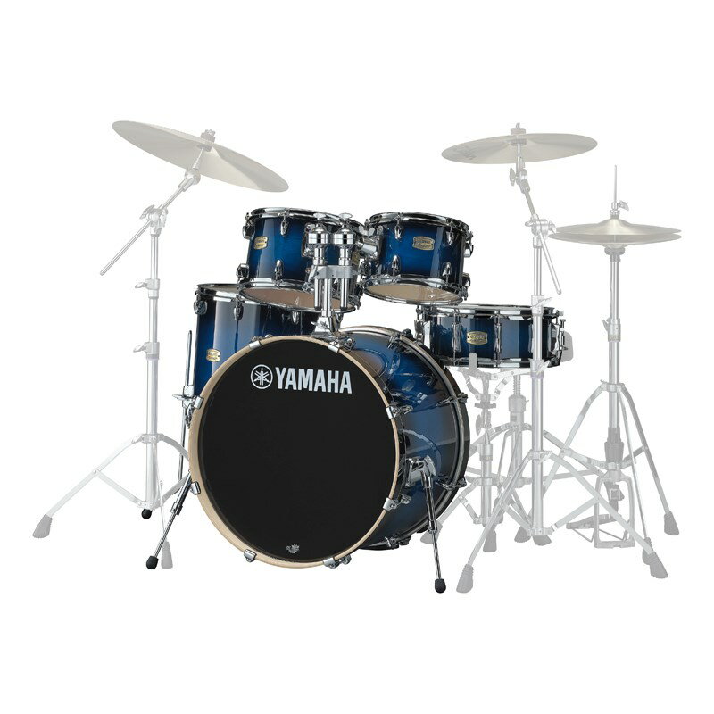 楽器種別：新品ドラムセット/YAMAHA 商品一覧＞＞ドラムセット【65，000円〜130，000円】 商品一覧＞＞安心してお買い物頂けるよう、スネアもシンバルも丁寧梱包でお届けします！YAMAHA Stage Custom Birch 22バスドラム / シェルセット [SBP2F5-DUS] 【カラー：ディープブルーサンバースト（DUS）】商品説明※こちらはシェルセットです。タムホルダー以外のハードウェア、スツール、シンバルは付属致しません。※画像はイメージです。※各部位の拡大画像は、HA：ハニーアンバー・カラーとなっておりますが、本商品ページでご案内のカラーはディープブルーサンバースト（DUS）となります。シェルにはヤマハドラムの代名詞とも言えるバーチ材を100%使用。6plyのシェル構造によりバーチ特有の中音域の豊かな響きを実現しました。上位機種譲りのアブソルートラグ、ヤマハ独自のタムマウントシステムY.E.S.S.を搭載。バスドラムレッグには新しいパーツを採用する等、ワンランク上のセットドラムに仕上がっています。■主な特長●バーチ材100%採用による豊かなシェル鳴りを実現シェルにはヤマハドラムの代名詞とも言えるバーチ材100%、6プライシェルを採用。バーチ材特有の中音域の豊かさと共に抜けの良いシェル鳴りを実現しました。アブソルートラグを搭載し、シェル振動を損なわず余す所無く伝え、且つ繊細なスティックワークにも追従する表現力を誇ります。ヤマハ独自のタムマウントシステムY.E.S.S.( ヤマハ・エンハンスト・サスティーン・システム）により、シェルとの接触面を最小限にすることで更なる鳴りの良さを引き出します。エントリークラスドラムセットとしての扱いやすさと同時に、上位機種にひけを取らない完成度の高いドラムセットとして、様々なユースケースにおいて活躍します。●100%バーチ材使用：6Plyシェルドラムの鳴りの重大な要素であるシェルに高級ドラムセット定番のバーチ材100%採用。6プライ構造を採用することで打面の響きを余すことなく伝導します。●Y，E，S，S，マウント搭載フラッグシップモデルと同じくヤマハ独自のY.E.S.Sマウントを搭載。広いダイナミクスレンジと最大限のシェル鳴りをもたらします。●バスドラムレッグストッパー搭載バスドラムレッグにストッパーを搭載し、安定感が向上。●アブソルートラグボルト1本で確実に固定され、シェルの振動を阻害しないアブソルートラグを採用。商品詳細＜スペック＞カラー：ディープブルーサンバースト（DUS）シェル素材：バーチ 6ply( 7.2mm)サイズ・各品番：SBB2217（バスドラム 22×17）、SBF1615（フロアタム 16×15）、SBT1208 & SBT1007（タムタム 12×8 & 10×7）、SBS1455（スネアドラム 14×5.5）ラグ：アブソルートラグ（バスドラム、タムタム、フロアタム）、ワンピースラグ（スネアドラム）フープ：ウッドフープ（バスドラム）、トリプルフランジフープ / 1.5mm（タムタム、フロアタム、スネアドラム）ヘッド：打面 / ヤマハレモUTクリアP3（バスドラム）、ヤマハレモUTクリア（タムタム、フロアタム）、ヤマハレモUTアンバサダー・コーテッド（スネアドラム）ヘッド：ボトム / ヤマハレモUTエボニ-P3(バスドラム・フロント)、ヤマハレモUTクリア（タムタム、フロアタム）、ヤマハレモUTアンバサダースネア（スネアドラム）エッジ角：45°/R1ストレイナー(L)：B-9タイプストレイナー(R)：DCタイプスネア（スナッピー）：ハイカーボンスティール20本スネアベッド：1.8mm付属：TH945C（ダブルタムホルダー）、チューニングキーイケベカテゴリ_ドラム_ドラムセット_YAMAHA_新品 JAN:4957812690966 登録日:2023/07/01 ドラムセット ドラムキット ヤマハ やまは