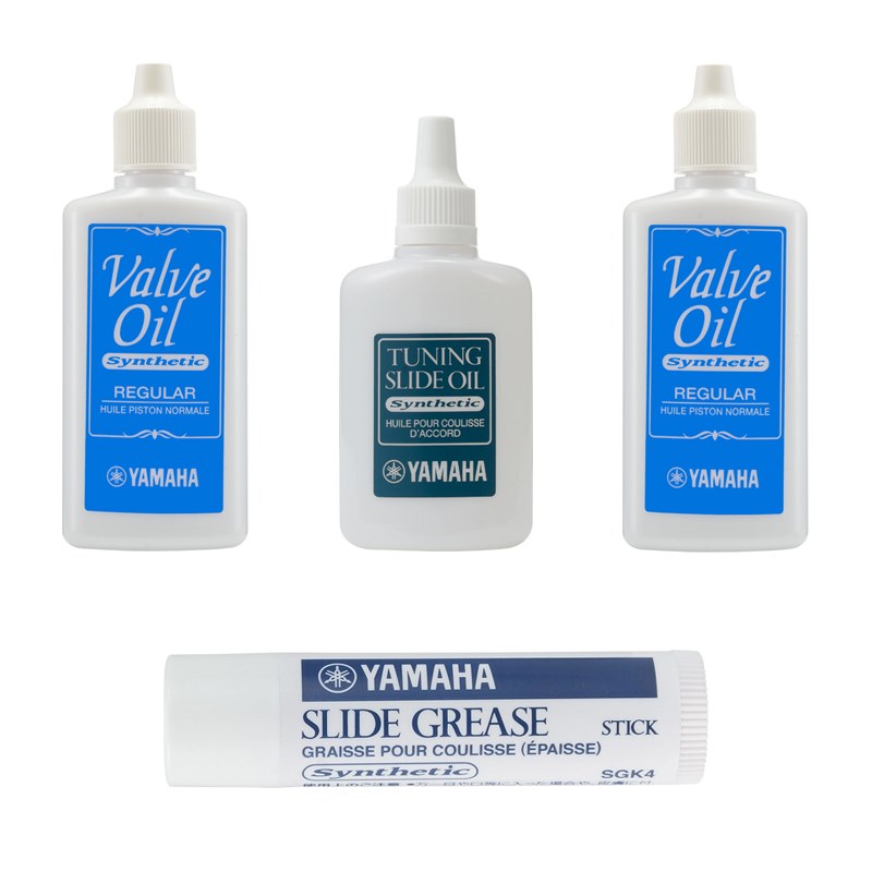 楽器種別：新品YAMAHA/新品 商品一覧＞＞管楽器・吹奏楽器【〜5，000円】 商品一覧＞＞トランペット用アクセサリ/お手入れ用品/YAMAHA 商品一覧＞＞サックス買うなら、当店で！専門のスタッフが丁寧に検品・調整しているので安心です！YAMAHA ヤマハ / オイル・グリスセット 【セットがお買い得!!】商品説明まずはこれがあれば安心☆YAMAHA バルブオイル（2本）・スライドグリス・チューニングスライドオイルのお買い得セット♪◯YAMAHA ヴァルブオイル (レギュラー) VOR3 2本100%化学合成オイル。新バルブオイルはピストンとバルブケーシングを内側からコーティングして金属を錆から守ります。素早いレスポンスと滑らかさが長時間持続します。滑らかなバルブアクションが得られます。内容量 60ml ×2本※ライト(LYBFVOL2)は、特別に早い動きを必要とするジャズ奏者やXenoモデル等ピストンクリアランスの小さい楽器用。レギュラー(LYBFVOR3)は、通常使用の奏者やスチューデントモデル等ピストンクリアランスが中庸の楽器用.ヴィンテージ(LYBFVOV3)は、長期間愛用しピストンクリアランスが大きくなった楽器、ユーフォニアムやチューバなどの低音楽器用。◯YAMAHA スライドグリス スティック SGK4・グリス専用に新開発した100%化学合成のグリス成分により、滑らかな抜差動作が得られます。・常に塗りやすく、抜差管表面に安定したグリス皮膜を形成します。・防錆剤の添加により抜差管を錆から守ります。内容量 5g◯YAMAHA チューニングスライドオイル TSO3・オイル成分に改良を加えた100%化学合成オイルで滑らかなスライド動作が長時間持続します。・防錆剤の添加により抜差管を錆から守ります。・主にトランペットやコルネットの第1、第3トリガースライドに使用します。・オイルの容量を8mlから20mlに増量し、お得になりました。内容量 20ml※画像はイメージです。各商品の内容量は上記の通りです。イケベカテゴリ_管楽器・吹奏楽器_トランペット用アクセサリ_お手入れ用品_YAMAHA_新品 SW_YAMAHA_新品 登録日:2023/03/07 ヤマハ やまは