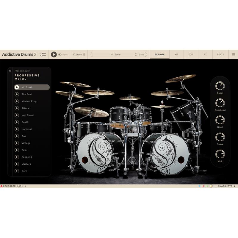 xlnaudio ADpak Progressive Metal (アディクティブドラム)(ADpak)(MIDIパック)(オンライン納品)