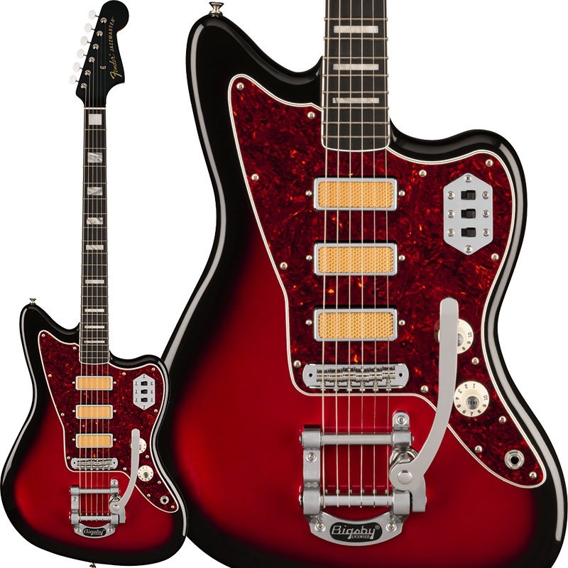 Fender MEX Gold Foil Jazzmaster (Candy Apple Burst)yz