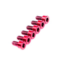 FU-Tone Titanium Saddle Mounting Screw Set (6) - RED