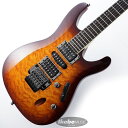 楽器種別：新品エレキギター/Ibanez 商品一覧＞＞エレキギター【60，000円〜120，000円】 商品一覧＞＞当店のギターは、出荷前に専門スタッフが検品・調整しているので安心です！Ibanez S670QM-DEB商品説明Ibanez S670QMTOP & BACKアーチのボディがトレードマークのSモデル新色をまとう、HSHピックアップ&トレモロ搭載のS670QMが登場しました！薄い握り心地と握りやすさを追求した、IbanezオリジナルのWizard IIIネック・シェイプ豊かな中低音域特性を持つメランティ材ボディ（ボディTOPとBACKともにアーチを付けて成型しています。）Ibanez 伝統のEDGEの流れを汲む、ナイフエッジ支点構造のEdgeZero IIトレモロ・ブリッジ音の輪郭が明瞭な低音域とキレのよい高音域が特徴のオリジナル・ピックアップ：Quantumを搭載※画像はサンプルです。製品の特性上、杢目、色合いは1本1本異なり、お選び頂く事はできません。商品詳細Neck type Wizard III Maple neckBody Quilted Maple top / Meranti bodyFretboard Rosewood fretboard w/Offset white dot inlayFret Jumbo fretsBridge EdgeZero II tremolo bridgeNeck pickup Quantum(H) neck pickupMiddle pickup Quantum(S) middle pickupBridge pickup Quantum(H) bridge pickupソフトケース付属イケベカテゴリ_ギター_エレキギター_Ibanez_新品 JAN:4515276893882 登録日:2023/08/04 エレキギター アイバニーズ イバニーズ