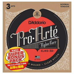 D’Addario EJ45-3DBP (Normal Tension) 【3SET SUPER BONUS PACK】