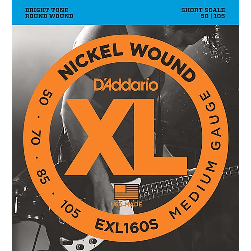 楽器種別：新品D’Addario/新品 商品一覧＞＞楽器アクセサリ【〜5，000円】 商品一覧＞＞弦/ベース弦/D’Addario 商品一覧＞＞品揃え豊富な当店なら弦、パーツ、ケーブルなどのアクセサリーがまとめて揃います！D’Addario XL Nickel Round Wound EXL160S商品説明ミュージシャン御用達ベース弦、ダダリオ！ 定番中の定番ダダリオベース弦です！世界中のベーシストから圧倒的な支持を得ているダダリオXLベース弦。明るいサウンドと優れたイントネーションで知られています。マグネチック・ピックアップとの相性も抜群。 EXL160S 050S-070S-085S-105S Short Scale/Mediumイケベカテゴリ_楽器アクセサリ_弦_ベース弦_D’Addario_新品 SW_D’Addario_新品 JAN:0019954925451 登録日:2009/09/29 ベース弦 ダダリオ