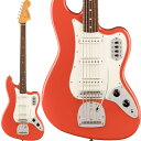 楽器種別：新品エレキベース/Fender MEX 商品一覧＞＞エレキベース/Fender MEX/Vintera 商品一覧＞＞エレキベース【135，000円〜255，000円】 商品一覧＞＞当店のベースは、出荷前に専門スタッフが検品・調整しているので安心です！Fender MEX 【入荷待ち、ご予約受付中】 Vintera II 60s Bass VI (Fiesta Red/Rosewood)商品説明Vintera(R) II 60s Bass VIは、60年代のタイムレスなサウンドを現代に蘇らせ、フェンダーならではのアイコニックなルックス、インスピレーション、比類ないトーンを提供します。Vintera(R) II 60s Bass VIは、アルダーボディとメイプルネックを採用し、パンチと透明感に溢れたクラシックなフェンダートーンを実現します。Mid-‘60s Cシェイプネックは、7.25インチラジアス指板とヴィンテージトールフレットにより、大胆なベンディングや繊細なビブラートが可能で、ヴィンテージの快適さが得られます。2基のヴィンテージスタイルEarly-'60sシングルコイルピックアップは、煌びやかさと温かでウッディーなトーンを併せ持ち、アイコニックなフェンダーサウンドを提供します。ヴィンテージスタイルのフローティングトレモロによる表情豊かなアーミングが可能で、ヴィンテージスタイルチューニングマシンは、クラシックなルックスに加え、より細かいギア比とチューニングの安定性を向上させます。Vintera(R) II 60s Bass VIのクラシックなヴィンテージフィールと比類なきフェンダーサウンドで、あなたにしかできない、新たな音楽の歴史を刻み始めましょう。商品詳細Body Material: AlderBody Finish: Gloss PolyesterNeck: Maple， Mid ‘60s CNeck Finish: Gloss UrethaneFingerboard: Slab Rosewood， 7.25 (184.1 mm)Frets: 21， Vintage TallPosition Inlays: White Dot (Slab Rosewood)Nut (Material/Width): Synthetic Bone， 1.650 (42 mm)Tuning Machines: Fender(R) Vintage-StyleScale Length: 30 (762 mm)Bridge: 6-Saddle Vintage-Style Adjustable with Floating Tremolo TailpiecePickguard: 3-Ply ParchmentPickups: Vintage-Style Bass VI Single-Coil (Bridge)， Vintage-Style Bass VI Single-Coil (Middle)，Vintage-Style Bass VI Single-Coil (Neck)Pickup Switching: 3 Pickup On/Off Switches， 1 Low Cut SwitchControls: Master Volume， Master ToneControl Knobs: Black PlasticHardware Finish: Nickel/ChromeStrings: Fender(R) USA Nickel Plated Steel (.025-.095 Gauges)Case/Gig Bag: Included: Deluxe Gig Bagイケベカテゴリ_ベース_エレキベース_Fender MEX_Vintera_新品 JAN:0717669920425 登録日:2023/09/25 エレキベース フェンダー ふぇんだー フェンダーメキシコ フェンダーMEX