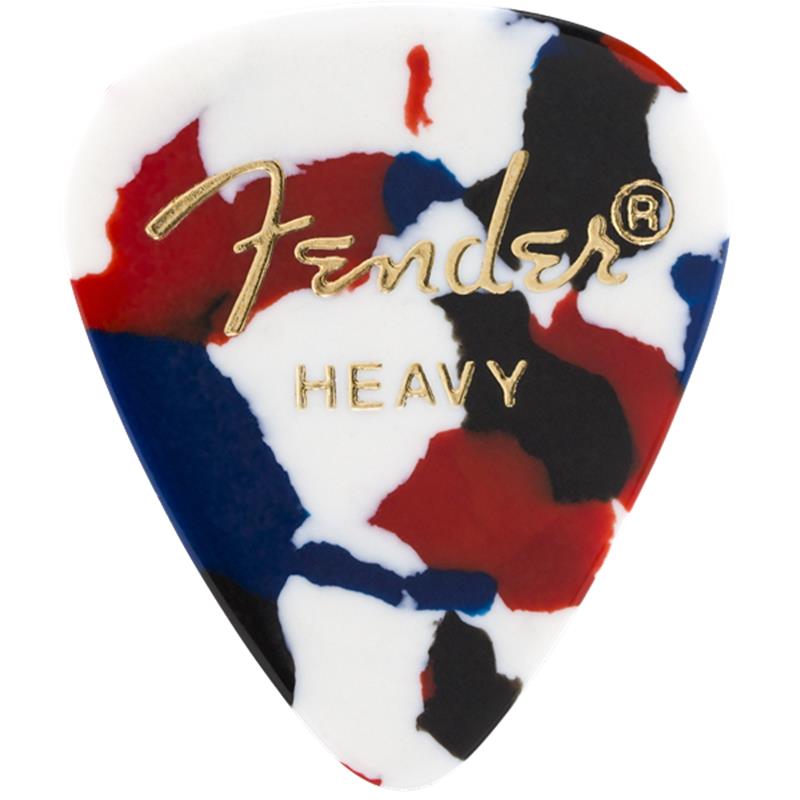 Fender USA Classic Celluloid Picks， 351 Shape Heavy - 1 Gross (144 Pack) 
