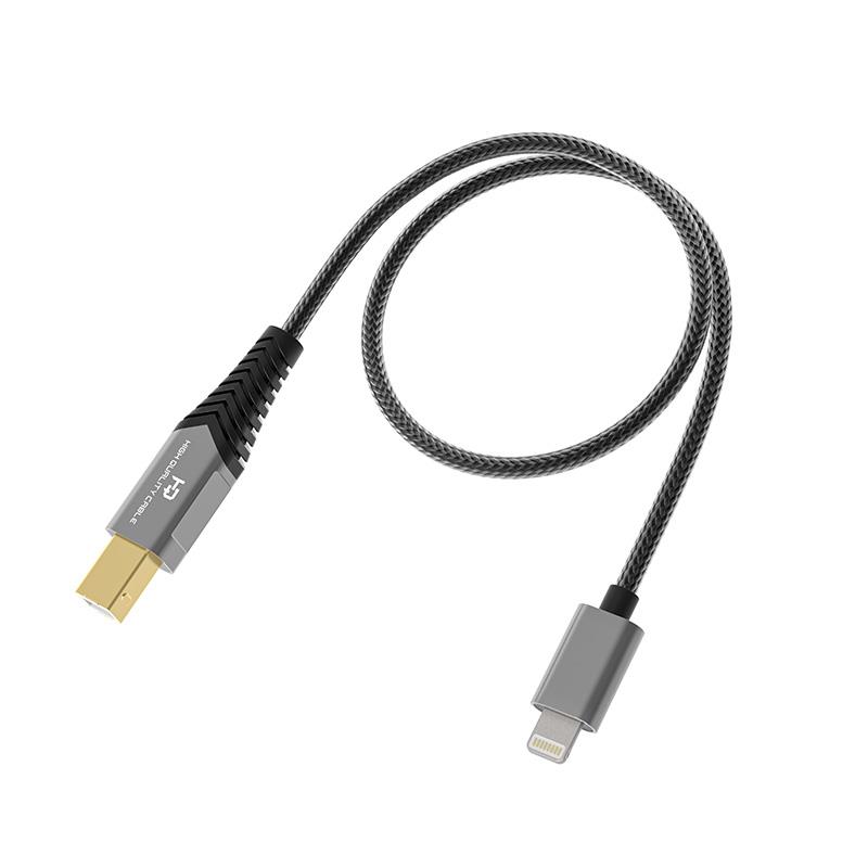 FiiO LD-LT1 (フィーオ)(50cm)(USB Type B to Lightning)(DAコンバーター)(データ転送ケーブル)(USB2.0)(FIO-LD-LT1)