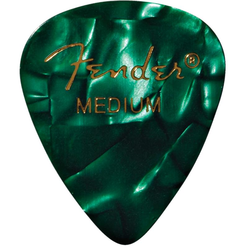 楽器種別：新品Fender USA/新品 商品一覧＞＞楽器アクセサリ【〜5，000円】 商品一覧＞＞ピック/Fender USA 商品一覧＞＞品揃え豊富な当店なら弦、パーツ、ケーブルなどのアクセサリーがまとめて揃います！Fender USA 【先取り大特価セール】 Premium Celluloid Picks， 351 Shape Medium -12 Pack [#1980351871]商品説明※こちらの商品は12枚入りパックですセルロイドは、ピックに最適な素材です。セルロイドピックは、滑らかなで印象的な表面と、暖かく丸みのあるトーンで、伝統的なフィーリングを得られます。351形状のピックは、フェンダーと言えばこのピックというほどよく使われています。より広いボディと丸みを帯びた先端は、このピックをあらゆるスタイルのプレイヤーにとってお気に入りになっています。素材：セルロイドカラー：Green Moto※商品画像はイメージです。イケベカテゴリ_楽器アクセサリ_ピック_Fender USA_新品 SW_Fender USA_新品 JAN:0885978167708 登録日:2026/06/15 ピック ギターピック フェンダー ふぇんだー