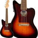 楽器種別：新品コンサート・ウクレレ/Fender Acoustics 商品一覧＞＞コンサート・ウクレレ【20，000円〜45，000円】 商品一覧＞＞ウクレレ買うなら、当店で！出荷前の検品・調整はもちろん、丁寧梱包でお届けします！Fender Acoustics FULLERTON JAZZMASTER UKE (3-Color Sunburst) 【お取り寄せ)商品説明Fullertonシリーズは、フェンダーのアイコニックなギターシェイプをモチーフに設計されたユニークなウクレレです。Fullerton Stratocasterウクレレはトラディショナルなウクレレの概念を打ち破るスタイリングが魅力です。ピックガード、カラーオプション、4インラインヘッドストックデザインなど、フェンダーならではの魅力に満ちています。フェンダーのロックスピリットをウクレレでも表現したいプレイヤーに最適なチョイスとなることでしょう。※画像はサンプルです。製品の特性上杢目は一本一本異なります。※こちらの商品はお取り寄せ対応商品となりますメーカーに在庫のご用意がございます際は、通常1週間程でのお取り寄せが可能でございます。メーカーに在庫のご用意がございません際は、数ヶ月お時間を頂く可能性がございます。詳しい在庫状況・納期につきましては、お問い合わせください。商品詳細スケール：15.04 (382mm)ネック：Mapleネックフィニッシュ：Glossフィンガーボードラジアス：Flatフィンガーボードの素材：Walnutポジションインレイ：White Dotフレット数：19ナット：Synthetic Boneナット幅：1.38 (35 mm)ナットの素材：Synthetic Boneボディ：Mahoganyボディフィニッシュ：Glossボディシェイプ：Concert Ukuleleボディトップ：Laminated Spruceボディバインディング：1-Ply Whiteボディバック：Mahoganyボディサイド：Mahoganyボディ素材：Mahoganyロゼット：Noneブリッジ：WalnutBRIDGE PINS：N/Aピックガード：1-Ply Whiteハードウェアフィニッシュ：Nickelチューニングマシーン：Sealed Nickelストリング：Aquila Nylgut Concertコントロール：Volume， Tone， Integrated Electronic Tuner with On/Off Switch， Low Battery Indicator LightSPECIAL ELECTRONIC：SFender FE-U01 Preampケース別売りイケベカテゴリ_ウクレレ_コンサート・ウクレレ_Fender Acoustics_新品 JAN:0717669859169 登録日:2023/09/11 ウクレレ コンサートウクレレ フェンダー ふぇんだー