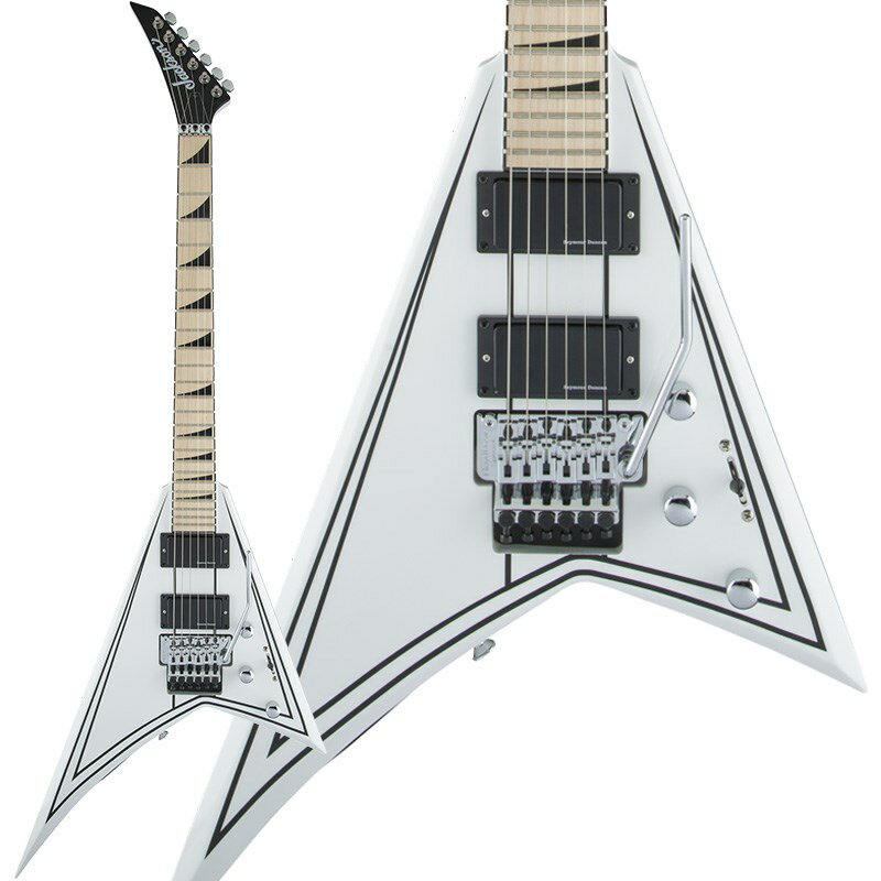 Jackson X Series Rhoads RRX24M (Snow White with Black Pinstripes/Maple)