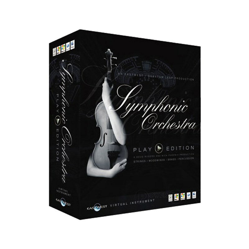 EAST WEST QL Symphonic Orchestra PLAY Edition【Platinum Plus Complete】(16bit and 24bit)【HDD同梱版】【Mac版】※ライセンス発行は後日となります【1本限定超特価】