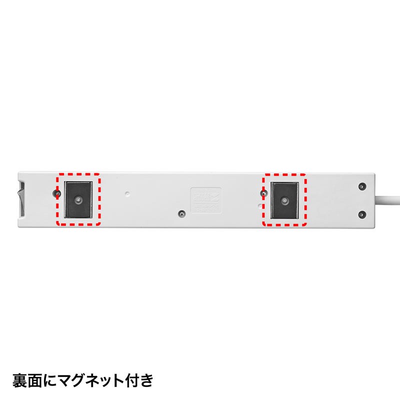 SANWA SUPPLY TAP-F27-2K 【電源タップ（2P・7個口・2m）】