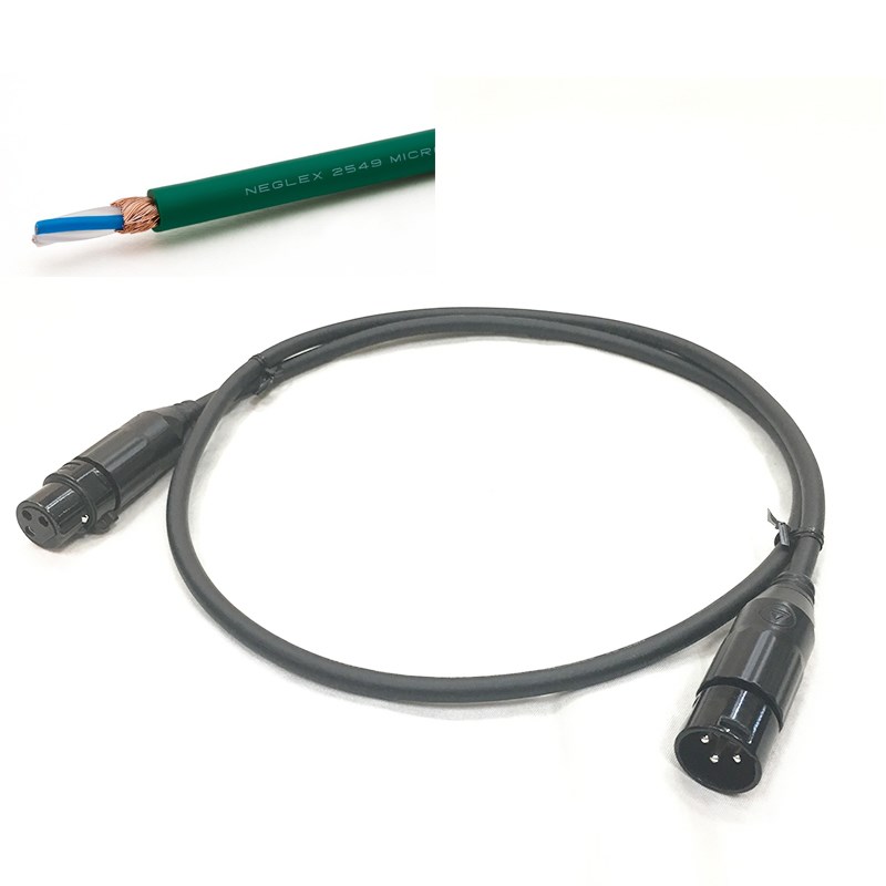 MOGAMI 2549 XLR 緑/2.0m【assy by oyaide・XLR(F)-XLR(M)】【受注生産品 納期1ヵ月程】