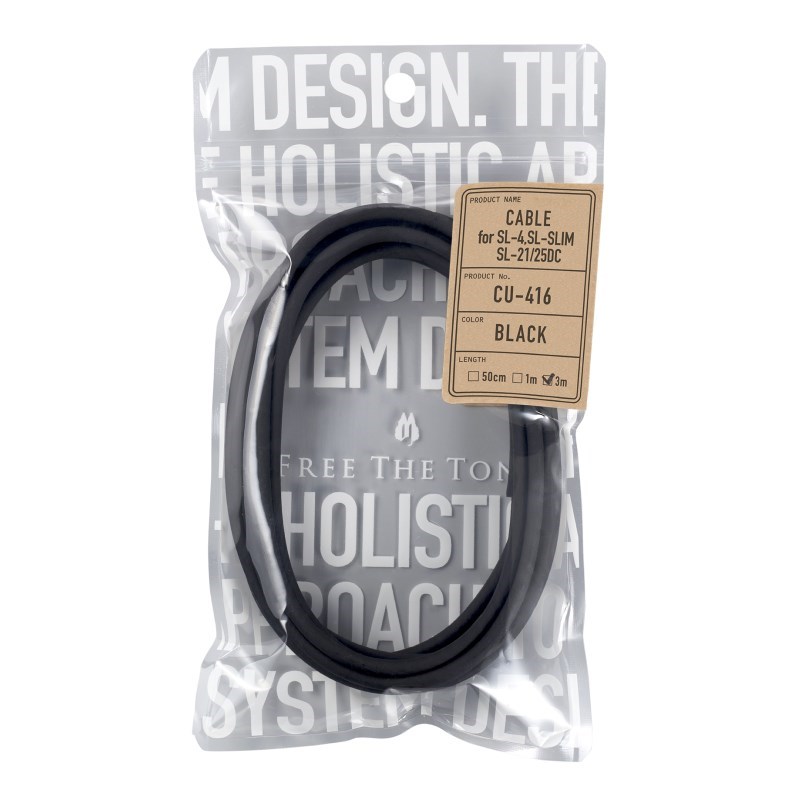楽器種別：新品Free The Tone/Solderless Cables／Plugs 商品一覧＞＞Free The Tone/新品 商品一覧＞＞楽器アクセサリ【〜5，000円】 商品一覧＞＞シールドコード/パッチケーブル/Free The Tone 商品一覧＞＞品揃え豊富な当店なら弦、パーツ、ケーブルなどのアクセサリーがまとめて揃います！Free The Tone INSTRUMENT CABLE CU-416 (for SL-4) [3mパッケージ]商品説明Free The Tone Solderless Cables 3mパッケージFree The Tone社ロゴである「林」がプリントされた、ソルダーレス・ケーブル用ストレートプラグ。厚みが同カテゴリ史上最も薄く、この少しの積み重ねがエフェクトボードのレイアウトを左右します。また、見た目からは想像つかない引っ張りへの強さ。当店イチオシの楽器用シールドケーブルに3mでのパッケージ取扱がスタートしました。なぜ、ソルダーレスプラグなのかケーブルの修理をする必要があるが、修理する時間がない、半田付けが慣れていない。そんな状況でもソルダーレスなら難なくトラブルシューティングが可能です。また、ケーブル製作も長さは自由自在。余計に長いケーブルを使ってノイズを拾ってしまう、あのストレスからも開放されます。特殊な工具も必要無いですし、いつでもどこでも短時間でケーブル製作を行う事が出来ます。CU-416ケーブルについてCU-416 ケーブルは、音質、柔軟性、耐久性、加工性に優れ、オーディオ信号用またDC ケーブルにも使用する事が出来る使用用途の非常に幅広い製品です。ワイヤレス用ケーブルにも力を発揮します。直径4mmながらこのケーブルが持つポテンシャルは非常に高くペダルボードやラックシステム内での使用に特に力を発揮します。CU-416ケーブルは、自然なサウンドが特徴で、エフェクターやスイッチャーなどの接続にオールマイティーに使用することができます。ケーブルは一番細く柔軟性があるので、ペダルボードをコンパクトに纏めたい方にお薦めです。※FREE THE TONE/SOLDERLESS PLUG　SL-4に対応したケーブルです。※シールドケーブル単体、長さ3mのパッケージ商品です。※画像はイメージです。イケベカテゴリ_楽器アクセサリ_シールドコード_パッチケーブル_Free The Tone_Solderless Cables／Plugs_新品 SW_Free The Tone_新品 JAN:4560434331034 登録日:2023/10/21 シールドコード ギターシールド シールド シールドケーブル ギターケーブル フリーザトーン