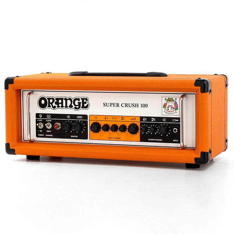 楽器種別：ユーズドOrange/ユーズド 商品一覧＞＞ギターアンプ・ベースアンプ【40，000円〜85，000円】 商品一覧＞＞ギターアンプ/ヘッド/ソリッドステート/Orange 商品一覧＞＞安心してお買い物頂けるよう、ミニアンプもコンボアンプも丁寧梱包でお届けします！Orange USED 中古 Super Crush 100H ［OR］商品説明今やクラシックとも言えるレシピを取り入れ、さらに一歩進んだバルブ（チューブ）ライクなトーンを追求した、Super Crush 100の中古品が入荷！！！Crush 100は、シングルエンド、2チャンネルのJFETプリアンプと100WのクラスA/Bパワーアンプを搭載された、Orangeのフラッグシップモデル、Rockerverbシリーズの巨大でリッチ、かつレスポンスの良いトーンをソリッドステートで模倣したモデルです。クリーンからヘビーなハイゲインまで、Orangeらしい魅力に事欠くことはありません。タッチセンシティブなダイナミクスと豊かな倍音が、このアンプから威厳と音楽性をもって歌い上げられ、内部にバルブがあることを確信させるほどです。Super Crush 100は、入力から出力まで高品質のアナログ回路を採用し、同社の最高級バルブアンプに期待されるようなレスポンス、鮮明さ、キャラクターを提供します。まさに完璧なソリッドステートアンプです。スピーカーエミュレーション技術CabSimを搭載したXLRバランス出力と、そのサウンドをオープン・バックまたはクローズド・バックのキャビネット・サウンドから選択できるCab Backスイッチを搭載。デジタルリバーブも内蔵！！！更にバッファード・エフェクトループも装備！！！外観的にはハンドルカバーの一部に擦り傷はあるものの、使用感の少ないキレイな状態をキープしております！！！動作良好！！！国内正規品、100V仕様。※ACケーブル欠品■付属品：カバー。動作保証3ヶ月イケベカテゴリ_ギターアンプ・ベースアンプ_ギターアンプ_ヘッド_ソリッドステート_Orange_ユーズド SW_Orange_ユーズド JAN:2500070795700 登録日:2025/11/14 パワーアンプ オレンジ