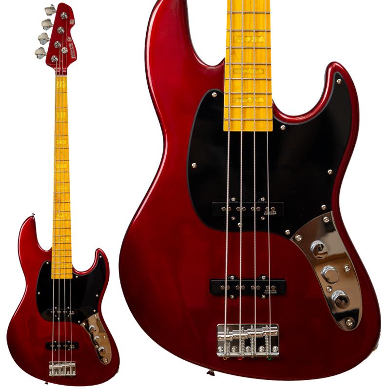 楽器種別：新品Markbass/新品 商品一覧＞＞ベース【100，000円〜195，000円】 商品一覧＞＞エレキベース/JBタイプ/Markbass 商品一覧＞＞当店のベースは、出荷前に専門スタッフが検品・調整しているので安心です！Markbass 【受注生産品、ご予約受付中】 MB GV 4 GOG Red Passion CR MP FC商品説明本商品は受注生産品で3ヶ月以上の納期が見込まれるため、かんたんWEB分割払い(WeBBy)でのお支払いがご利用頂けません。予めご了承ください。------------------------------------------------GV GOG (Godfather of Gospel）ベースは、世界的に著名なベーシスト、ミュージカルディレクター、プロデューサー、コンポーザーであり、ゴスペル・ベースのゴッドファーザーとも称される Andrew Gouche の名にふさわしい特別なモデルとして、本人の承認を得て誕生しました。Jスタイルのボディには厳選されたアルダー材を使用し、新開発のMarkbass Noiseless ピックアップを2基搭載。Markbass Noiselessピックアップは、パンチがあり、太く丸みのあるサウンドを実現。 非常にレスポンスが良く、ナチュラルなアタックと明瞭で正確なトーンを提供します。さらに、単体で選択した場合でも、50/60Hzハムノイズを抑えたクリーンなサウンドを実現しています。各ピックアップには独立したボリュームコントロールが備わり、さらにシンプルなトーンコントロール (ローパスフィルター) によって高域を調整可能です。仕上げには「Blue Sky」と「Red Passion」の魅力的な新色が用意されています。　GVシリーズは、驚異的な価格で高品質なベースギターを実現する、Markbassの技術力を象徴するラインナップです。 Gloxyシリーズには、コストパフォーマンスを最優先に考え、厳選された最良のコンポーネントのみを採用。さらに、すべての楽器はイタリア本社にて上位モデルと同等のこだわりと厳格な基準のもと品質検査・製造が行われています。商品詳細BODY: AlderNECK: Hard MapleFINGERBOARD: Maple w Block InlaysFret: 20Scale: 34″Nut: 36mmString Spacing: 19mmPickup: Markbass Noiseless JJ style PassiveControls: Vol ? Vol ? Toneギグケース付属イケベカテゴリ_ベース_エレキベース_JBタイプ_Markbass_新品 SW_Markbass_新品 JAN:8059307424936 登録日:2026/04/06 エレキベース マークベース