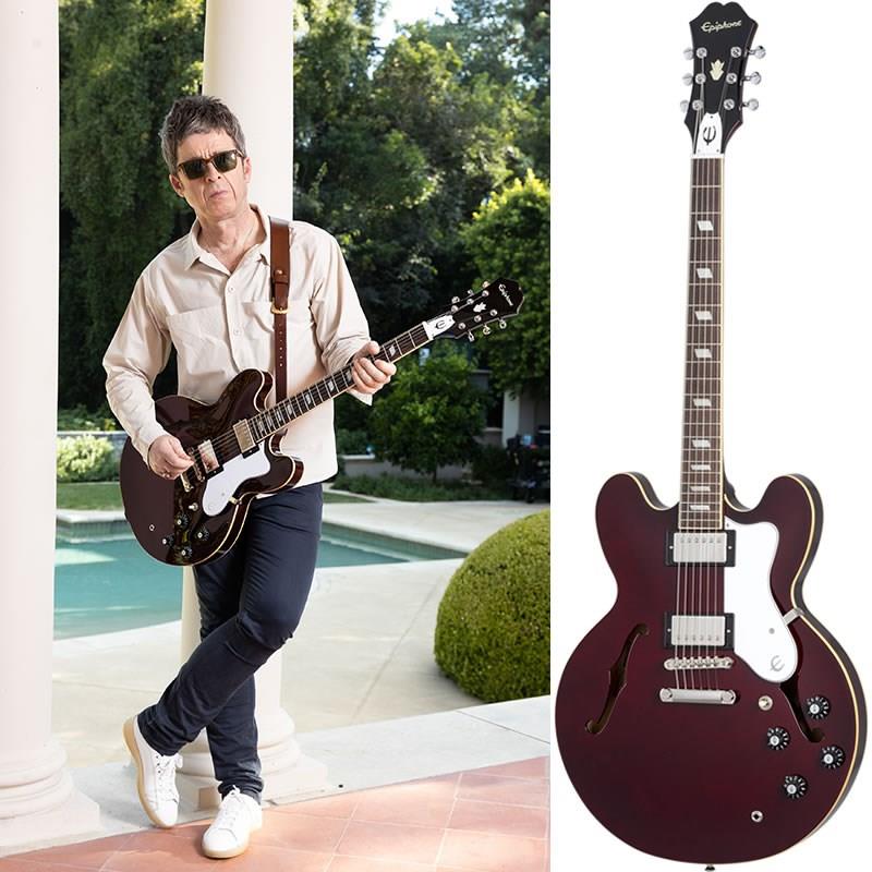 楽器種別：新品Epiphone/ミュージシャンズ モデル 商品一覧＞＞Epiphone/新品 商品一覧＞＞エレキギター【70，000円〜140，000円】 商品一覧＞＞セミアコ/Epiphone 商品一覧＞＞当店のギターは、出荷前に専門スタッフが検品・調整しているので安心です！Epiphone Noel Gallagher Riviera (Dark Wine Red)商品説明決算プライスダウン！！ノエル・ギャラガーは初期のOasis（オアシス）のツアーで様々なギブソン/エピフォンのギターを演奏していましたが、複数本を所有していた、80年代初期製造のエピフォン・リビエラは、特に際立った存在でした。リビエラのルックスとサウンドは、究極のロックンロールバンドを目の当たりにする聴衆に対し、究極のライブ体験をもたらしました。エピフォンはこの度、ノエル・ギャラガー・モデルを再び製品ラインアップに加え、鮮やかなダーク・ワインレッド・フィニッシュのリビエラ・モデルをリリースします。Epiphone Noel Gallagher Rivieraは、ノエル・ギャラガーが所有するオリジナルのギターをベースに、歴史的な仕様を盛り込んだ新しいモデルです。カラーとフィニッシュは当時のオリジナルを再現し、Epiphone Alnico Classic PROピックアップはルックスとサウンドを引き立てています。ボリュート付きのSlimTaperネックを採用し、ピックガードとトラスロッドカバーに施された歴史的なEの文字や、ブラウンのサウンドホールラベルが、このギターにさらなる特別なヴィンテージ感をもたらしています。Epiphoneハードシェルケースが付属し、ヘッドストック裏にはアーティスト・サイン（レプリカ）が施されています。※画像はサンプルです。製品の特性上、杢目、色合いは一本一本異なります。商品詳細BodyShape: RivieraMaterial: 5-ply Layered MapleBack & Sides: 5-ply Layered MapleTop: 5-ply Layered MapleBinding: Single Ply Top， Back， and FretboardNeckNeck: 3-piece Maple with VoluteProfile: SlimTaper CNut width: 1.693 / 43mmFingerboard: Indian LaurelScale length: 24.75 / 628.65mmNumber of frets: 22Nut: Graph TechInlay: Pearloid TrapezoidHardwareBridge: Epiphone LockTone Tune-O-MaticTailpiece: Epiphone LockTone Stop BarKnobs: Black Witch Hat with Silver InsertTuners: Epiphone Premium Die Cast with Oval Metal ButtonPlating: NickelElectronicsNeck Pickup: Alnico Classic PROBridge Pickup: Alnico Classic PROControls: 2 Volume， 2 Tone， CTS Potentiometers， .02 uF CapacitorEpiphoneハードシェルケース付属イケベカテゴリ_エレキギター_セミアコ_Epiphone_ミュージシャンズ モデル_新品 SW_Epiphone_新品 JAN:4580568428868 登録日:2026/07/14 エレキギター エピフォン