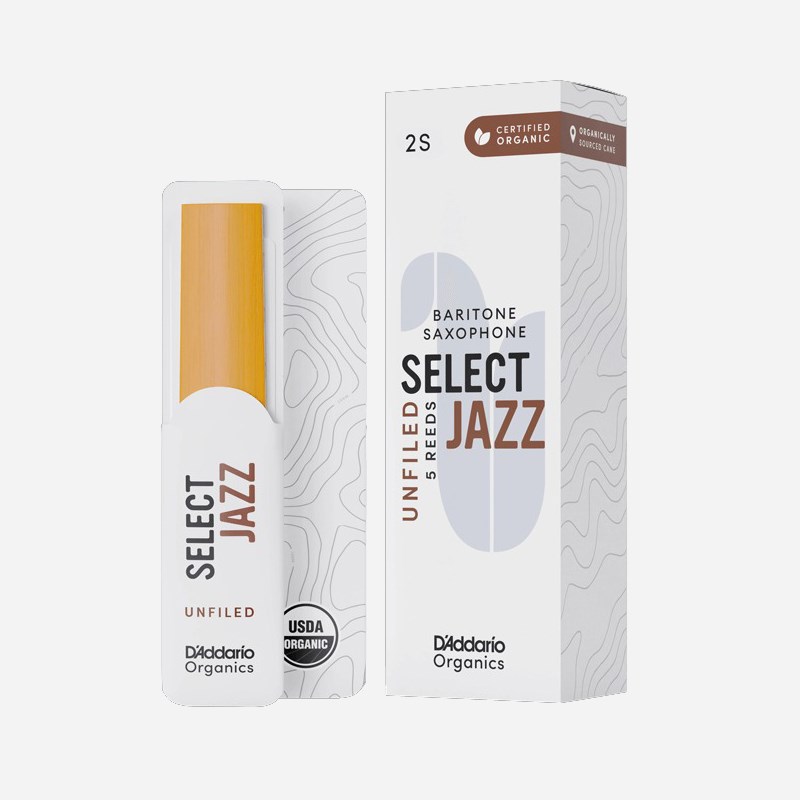 D'Addario Woodwinds (RICO) バリトンサックス用リード リコ(RICO) ジャズセレクト(Jazz Select)アンファイルドカット 硬さ:2SOFT（ソフト）