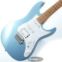 楽器種別：新品エレキギター/Ibanez 商品一覧＞＞エレキギター【150，000円〜290，000円】 商品一覧＞＞当店のギターは、出荷前に専門スタッフが検品・調整しているので安心です！Ibanez Prestige AZ2204-ICM 【3月16日HAZUKIギタークリニック対象商品】商品説明Ibanez Prestige AZ Modelアイバニーズが提唱する、新世代ギタリストのスタンダード・モデル。ギター・プレイにテクニックを求める風潮は日々その勢いを増し、ロック、メタル、ブルース、ジャズ、フュージョンといった音楽スタイルは融合の度合いを強めています。インターネットやデジタル・デバイスの進歩によって、プレイヤー個々人が発信できる範囲が国境を越えることももはや珍しい現象ではなく、パフォーマンスの配信が気軽にできるようになりました。 その結果、プレイヤーが国籍・年齢・性別を問わずして参加し、そして評価される大きなコミュニティが形成され、コミュニティ内での交流も盛んとなり、互いに切磋琢磨し、独創性やテクニックや表現方法は常にアップデートされ続ける宿命となりました。 世界中から続々と新世代のギター・ヒーローとギター・ヒロインがあたらしい驚きを伴って世に飛翔する時代となったのです。Ibanezは、当代のプレイヤーに求められるギターを作るモダン・ギター・ブランドの第一人者であるという自負があります。このAZは、Ibanezがこれまで培ってきた全てAからZまでを注ぎ込んで生み出されました。AZには、モダン・プレイヤーに求められる要素を実現するために、随所にIbanezが蓄積したギター作りのDNAが息づいており、それは各部の設計、カラーやデザインにモダンとクラシカルとが織り交ぜられるところからも見て取れるでしょう。では、単に「良いパーツ」を集めれば良い音を奏でる良いギターが生まれるものなのでしょうか 私たちIbanezは「良い音」に根拠はなく、そこにあるのは「求める音」だと考えています。 求める音を奏でられるギターは良いギターです。 ギターにおいては個々のパーツや設計はそれぞれが独立したものではなく、相互に同調することでサウンド・キャラクターが定義づけされ、結果求める音を得ることができるとIbanezは考えています。AZはトラッドなギターの焼き直しでしょうか他者に追従したギターなのでしょうか それを確かめる方法はただ一つ、あなたがこのギターを手にし、奏でることだけです。 AZの誕生が示すこと。それはただギターの新世代機が生まれた、ということを意味します。・S-TECH WOOD roasted maple 1pc neck & fretboard指板とネックにはエステック処理されたメイプル材を使用しています。 エステック処理とは仙台で開発された木材への窒素加熱処理技術で、ギター材としての採用は世界初です。 エステックウッド木材は形状安定性、反りに対する耐久性、耐水性、温度変化に強いといった特徴を持っており、それらの特徴を以って日本国内で特許技術を取得しています。 ネックの厚みは数多くの試作と検証を経た結果、20.5*22.5 (at 1F*12F)がベストであると結論付けました。 また、フィニッシュには弾き込まれたギターのネックの様な質感のオイル・フィニッシュ仕上げを採用しています。・AZ Modern Oval C Neck Grip自社・他社問わず数十種類のギターのネック・グリップを計測、分析して完成したオリジナル・ネック形状です。指板とネックの接着面から指板エッジにかけてなだらかに落とし込むようにシェイピングし、指板エッジを丸めたコンフォート・グリップです。ボールミル加工によって正確に且つ確実にその形状を再現しています。ネック幅はナットで42mm、22Fモデルと24Fモデルそれぞれの最終フレットで56.4mmと57mmに設定し、ロー・フレット部では握り込みやすさ、ハイ・フレット部にかけては親指をネック裏に置くクラシカル・スタイルでの演奏性を特に配慮した形状となっています。・Body Designコンテンポラリーなデザインを目指したオリジナル・ボディ形状です。Ibanezの代表機種であるSを想起させる、薄く仕上げたボディ・コンターと大きめのエルボー・コンターは、プレイヤーとギターとの一体感を生み、演奏性向上にも大きく貢献します。ボディのくびれを深くすることで抱えた時やステージ上での取り回しが良く、高い演奏性を実現しています。ボディ表面はR3mm、裏面はR8mmと表裏で角Rを変えており、座位/立位に関わらずギターを抱えた瞬間にフィット感が感じられるエルゴノミックな設計です。・Seymour Duncan Hyperion Pickups数十種以上のピックアップを入手し、それら全ての周波数特性を測定。その中からAZに最適と考えられるピックアップの仕様と音像を割り出し、ピックアップ・ブランドとして長い歴史を持ちつつ、今も尚新たな取り組みを続けているピックアップ・ブランドの代名詞Seymour Duncan社とのコラボレーションによって生まれたAZ専用ピックアップです。歪ませてもどこかに原音のクリーンさを残す様、すべからく出力を抑え気味にして、ピッキングの追従性と再現性にポイントをおいたカスタム・ピックアップです。トレブルからベース、あるいは1弦から6弦までの鳴り方まで、あくまでもトータルのバランスを重要視しエフェクトの乗りの良さも追求しました。マグネットは全てAlnico-5を採用しています。・dyna-MIX w/Alter switchミニ・スイッチの切替えひとつで自由自在にハムバッカーとシングルコイル・モードを行き来することができ、多数のサウンド・バリエーションを確保しています。（HHモデルは10種、SSHモデルは9種）限られた機材で限られた機材で一人何役もこなさなければならない現代のギター・プレイヤー向きのスイッチング・システムです。●AlterスイッチHHモデル…リアルなシングルコイルサウンドを実現するPower Tapモードへの切り替えとなります。片方のコイルはタップさせ、もう片方のコイルの低音域を生かす特殊配線が施された、ただのタップでは得られないクリアな高音域と太くて輪郭のハッキリしたサウンドが特徴です。SSHモデル…ネックとセンターのシングル・コイルをシリーズ配線し、22Fのネック・ハムバッカー・サウンドをシミュレートしています。・Ibanez T1802 Tremolo Bridge (made by GOTOH )多くのプレイヤーやギター・ブランドから、トレモロ・ブリッジの決定版として定評のあるGOTOH 510ブリッジを、IbanezとGOTOHとのコラボレーションで新生させたブリッジです。音の立ち上がりが良さと、ソリッドかつファットなサウンドの両立を実現する、硬質な切削チタン製サドルと切削スチール製イナーシャ・ブロックを採用し、伸びのある高音域も特徴としています。弦間ピッチは10.5mmのナロー・スペーシング設計で、スキッピングやハイブリッド・ピッキングを多用するプレイヤーが要求する、弦間をまたいだピッキングのしやすさを追求しました。また、Ibanez Edgeトレモロのアームや、ウルトラ・ライト・トレモロ・アーム（カーボン製/UTA20/別売）も流用出来るアーム・ソケットを採用。従来のアームの様に回し入れることなくスナップ・インでアームを装着することが可能です。プレイヤーの好みに応じて、アーム角度の固定/開放を可能にしたアーム・トルクアジャスト機構も搭載しています。加えて、スタッドに埋め込まれたイモネジでがっちりと固定することで、チューニングのスタビリティやレゾナンスに大きく貢献するスタッド・ロック機構をも標準装備しています。スムーズなアーミングやアームアップが可能な2点支持フローティングを採用しています。・GOTOH H.A.P-M machine headsチューニングのスタビリティに定評のあるGOTOH製マグナムロック・マシンヘッドを採用しました。H.A.P（Height Adjustable Post）機構を搭載しており、ポスト高さを調節することが可能で、各弦毎に適切なテンションが得られます。ハードケース付き■Finish :・ICM (Ice Blue Metallic)※画像はサンプルです。製品の特性上、杢目や色合いは1本ごとで異なり、お選び頂くことはできません。あらかじめご了承下さい。イケベカテゴリ_ギター_エレキギター_Ibanez_新品 JAN:4549763059710 登録日:2018/02/01 エレキギター アイバニーズ イバニーズ