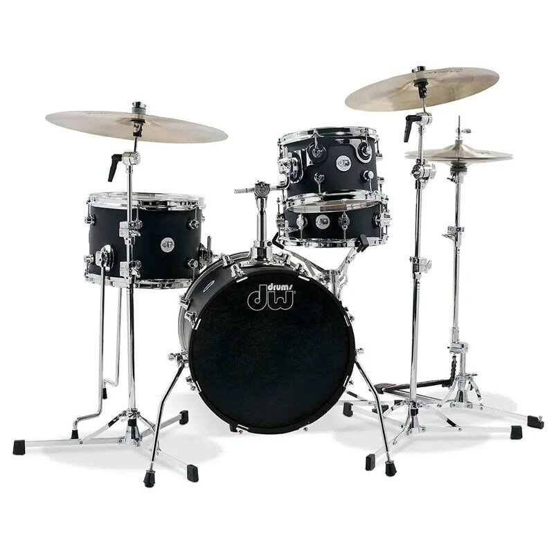 dw DDLM1604BL [Design Series Mini Pro 4-Piece Kit / 16'' BD / Black Satin]【シンバル、ハードウェア別売】