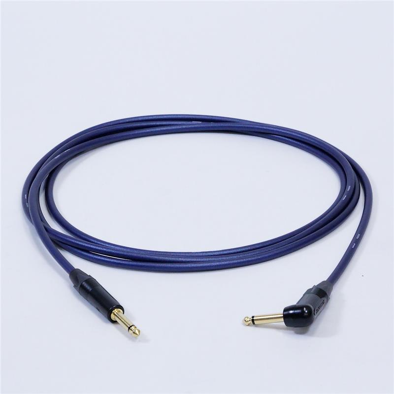 Rakuten - 翌日配達 Noah’sark PASSGO BLUE TS PHONE Cable (L型)(3.0m)(パスゴーブルー)(ラインケーブル/ギターケーブル/楽器用ケーブル)(L型 Phone-Phone)(6.3(2極)-6.3(2極)， L字-ストレート)(日本製)
