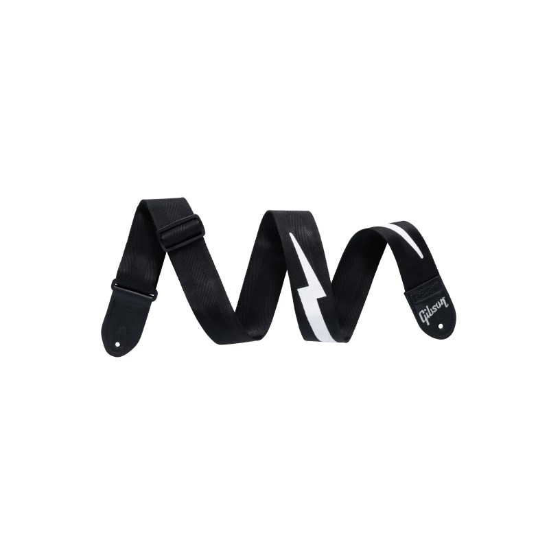 Gibson 【新楽器応援セール】 The Lightning Bolt Seatbelt (Black)【ASBOLT-BLK】