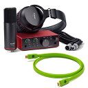 Focusrite Scarlett Solo Studio gen4 + OYAIDE製高品質USBケーブルセット(Type C to C 1.0m)(コンデ...