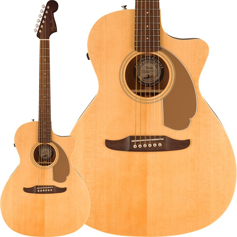 楽器種別：新品エレクトリックアコースティックギター/Fender Acoustics 商品一覧＞＞エレクトリックアコースティックギター/Fender Acoustics/California 商品一覧＞＞エレクトリックアコースティックギター【35，000円〜70，000円】 商品一覧＞＞アコギ買うなら、当店で！出荷前の検品・調整はもちろん、丁寧梱包でお届けします！Fender Acoustics Newporter Player (Natural)商品説明ストラトヘッド採用の個性派アコースティック「CALIFORNIA」シリーズ※こちらはヘッド角が有り、ストリングリテイナーが無い新仕様となります。アイコニックなフェンダーエレクトリックギターにインスパイアされてデザインされたCalifornia Playerアコースティックギターは、アメリカ西海岸の冒険と自由の精神を内包し、ミュージシャンを創造性の探求へと誘います。Xブレーシングが施されたソリッドスプルーストップとサペリ材のバック＆サイドで構成されたNewporter Playerは、親しみやすいミッドサイズのオーディトリウムボディから、アーティスティックでパワフルな音色を生み出すとともに、心地よい演奏性でプレイヤーのインスピレーションを刺激します。弾きやすいスリムなCシェイプのナトーネック、25.5インチスケール長、ティルトバック式6インラインヘッドストックなど、フェンダーエレキギターのDNAから生まれた個性的なルックスが特徴です。また、スムーズで正確なチューニングを可能にするヴィンテージスタイルのチューニングマシン、繊細なハーモニクスを生み出すGraphTech NuBoneナットとサドルなど、注目すべきディテールが満載です。また、Fishman Flexプリアンプシステムを搭載し、アンプやレコーディング機器に接続した際に、ギター本来のサウンドを忠実に再現することが可能です。大胆で目を引くユニークなCalifornia Seriesアコースティックギターは、快適な演奏性、優れたサウンド、際立ったスタイリングを備え、他のプレイヤーとは一線を画すユニークな演奏を目指す人たちのために作られています。※画像はサンプルです。製品の特性上杢目は一本一本異なります。※こちらの商品はお取り寄せ対応商品となりますメーカーに在庫のご用意がございます際は、通常1週間程でのお取り寄せが可能でございます。メーカーに在庫のご用意がございません際は、数ヶ月お時間を頂く可能性がございます。詳しい在庫状況・納期につきましては、お問い合わせください。商品詳細Body Shape: NewporterBody Top: Solid SpruceSide & Back: Laminated SapeleNeck Material: NatoHead Stock: Tilt-Back StratocasterFingerboard: WalnutNeck Shape: Slim CScale Length: 25.6 (650 mm)Fingerboard Radius: 15.75 (400 mm)Number of Frets: 20String Nut: Graph Tech NuBoneNut Width: 1.69 (43 mm)Electronics: Fishman FlexControls: Volume， Tone， Push Tone Knob For Phase ControlTuning Machines: Vintage-Styleソフトケース付属イケベカテゴリ_アコースティック／エレアコギター_エレクトリックアコースティックギター_Fender Acoustics_California_新品 JAN:0717669621452 登録日:2023/10/09 エレアコ フェンダー ふぇんだー